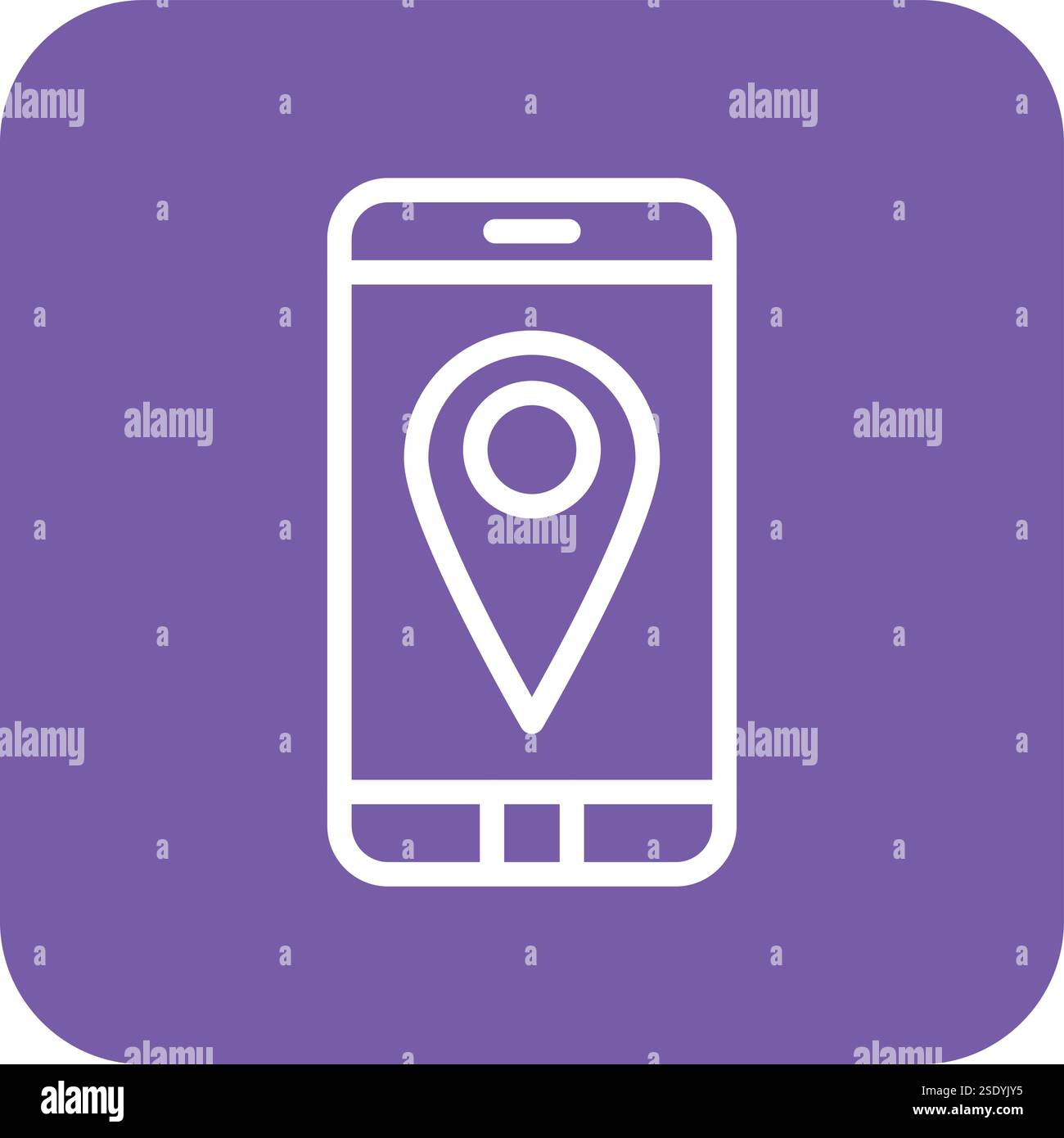 Gps mobile Vector Icon Design Illustration Stock Vector