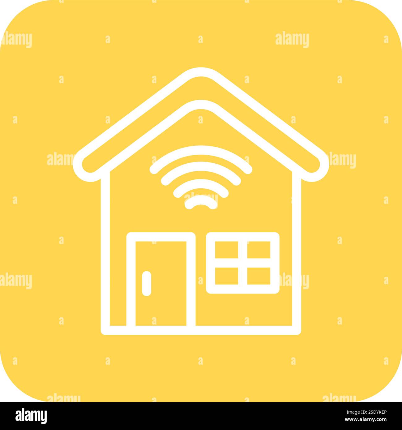 Smart house Vector Icon Design Illustration Stock Vector