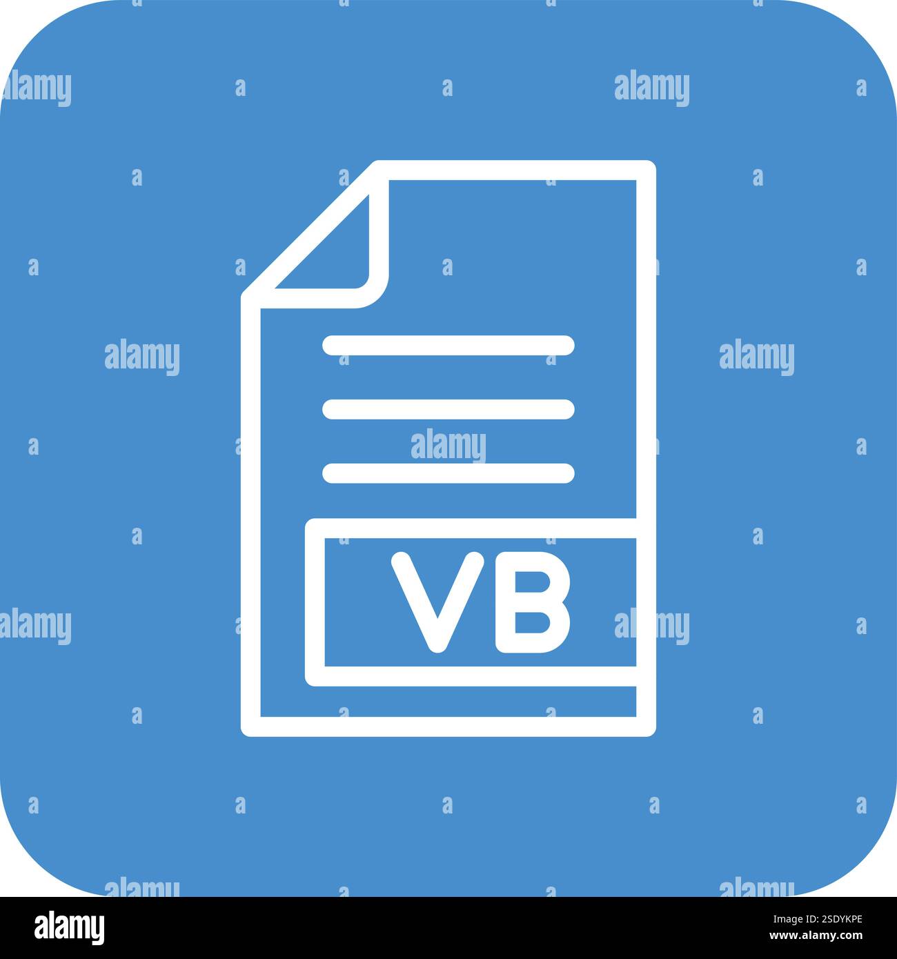 VB Vector Icon Design Illustration Stock Vector