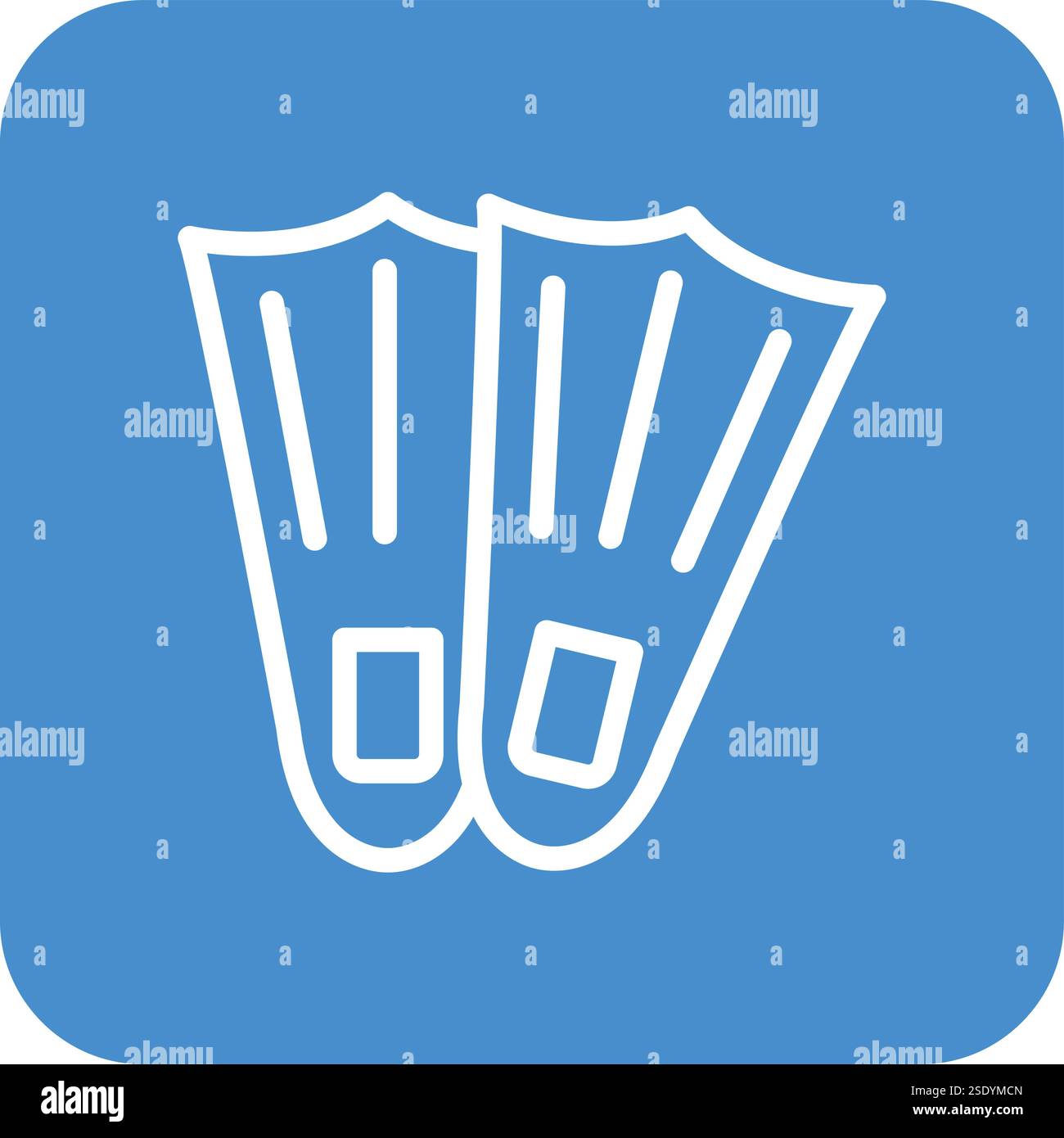 Fins Vector Icon Design Illustration Stock Vector