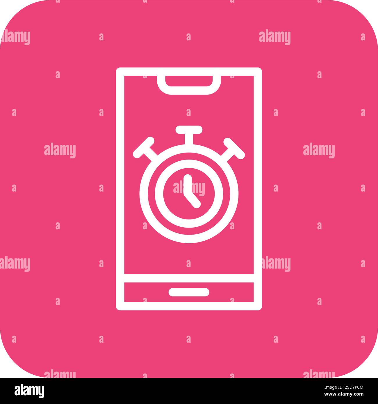 Stopwatch Vector Icon Design Illustration Stock Vector