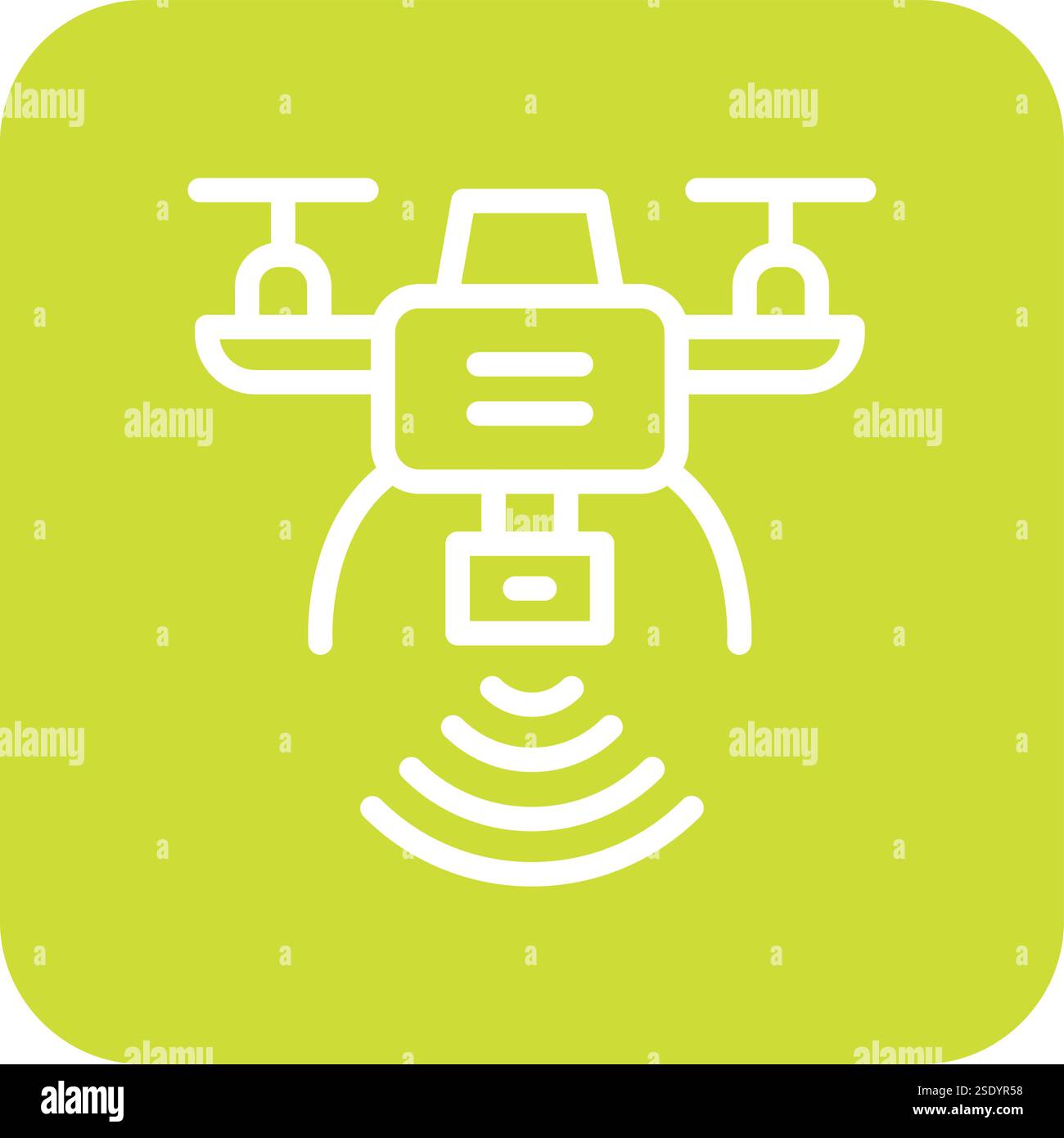 Drone Vector Icon Design Illustration Stock Vector Image & Art - Alamy