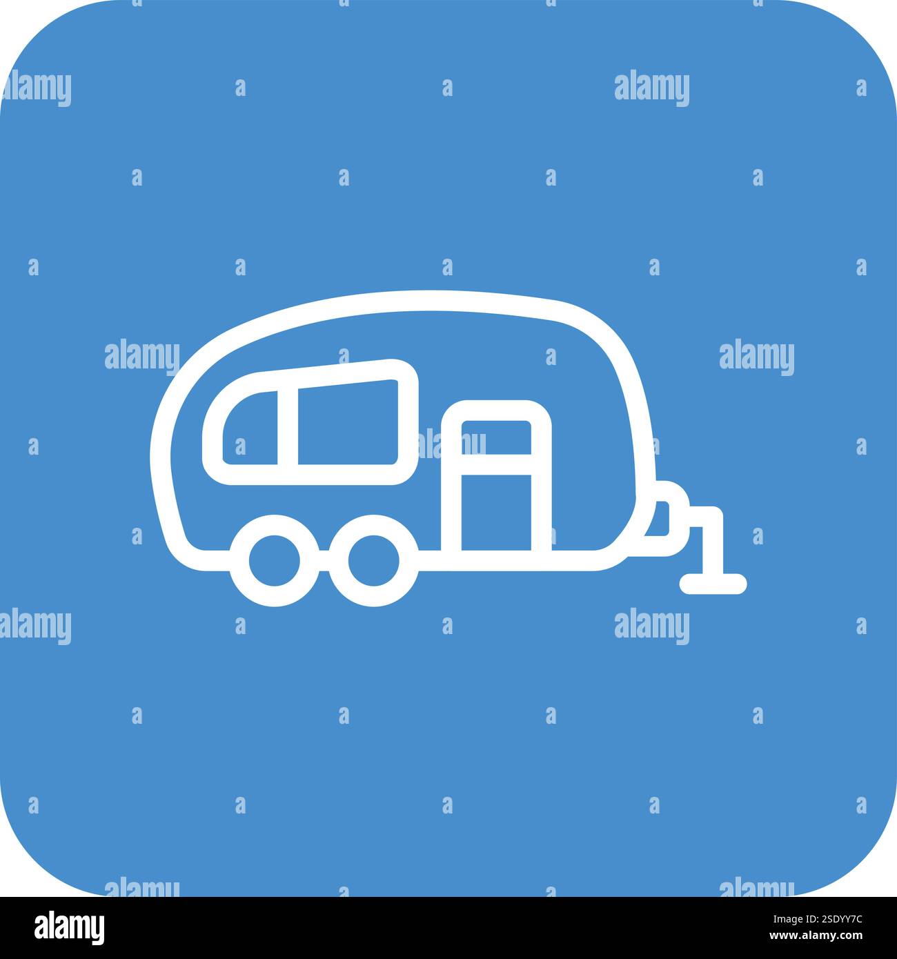 Caravan flat design vector hi-res stock photography and images - Alamy