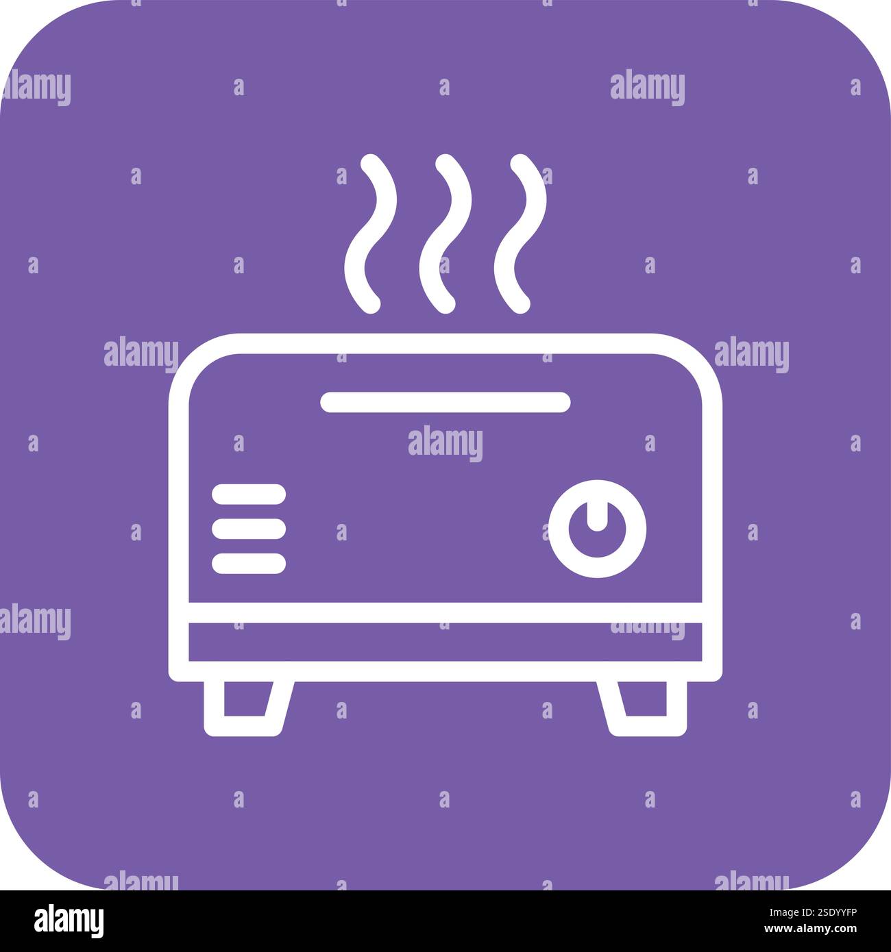Toaster Vector Icon Design Illustration Stock Vector