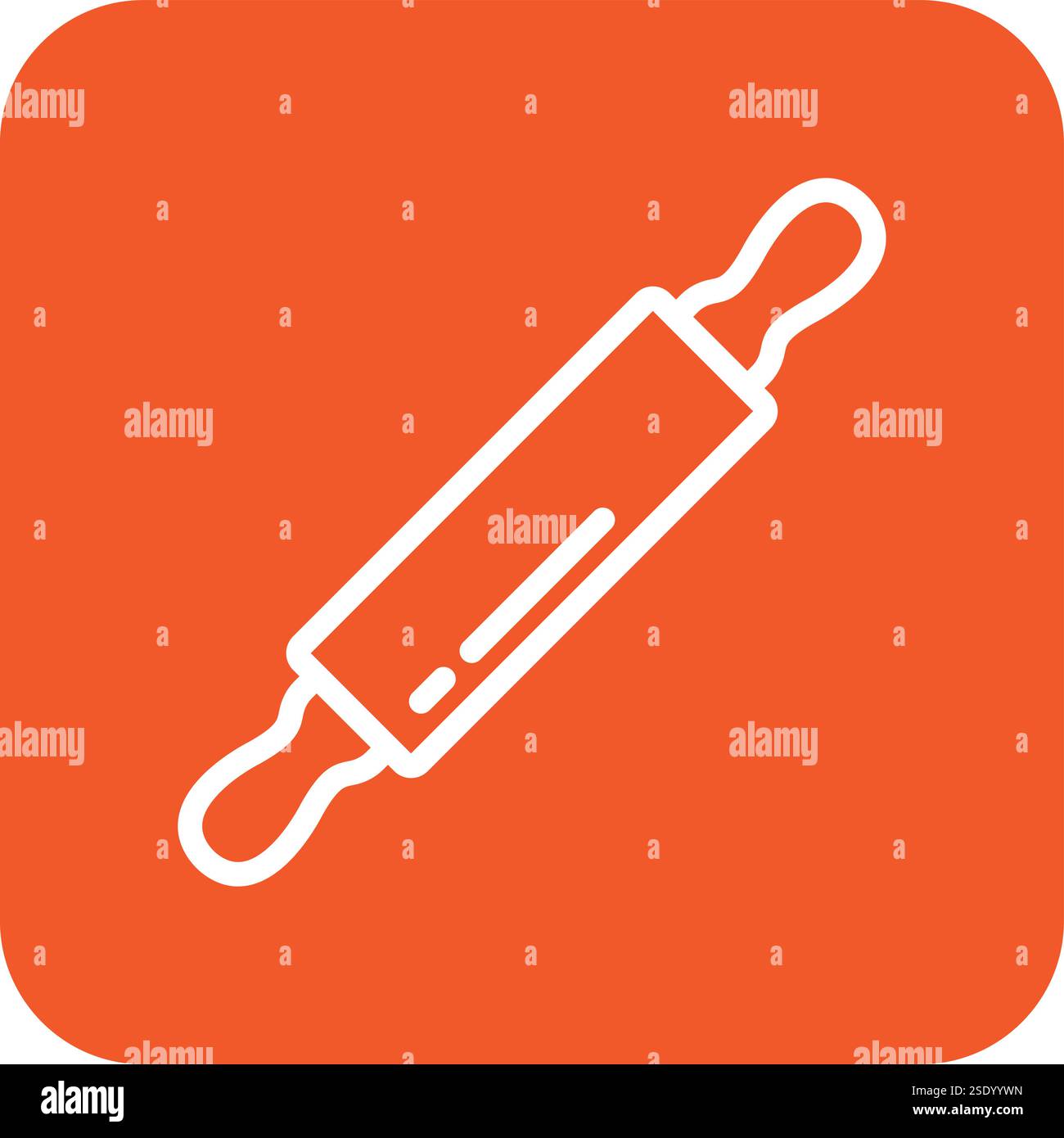 Rolling pin Vector Icon Design Illustration Stock Vector