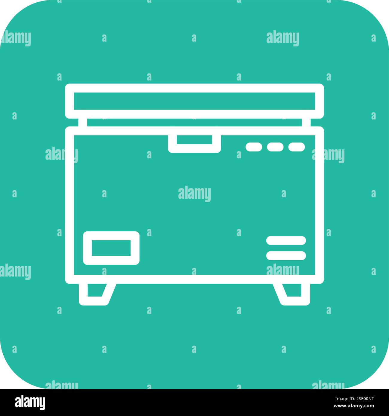 Freezer Vector Icon Design Illustration Stock Vector