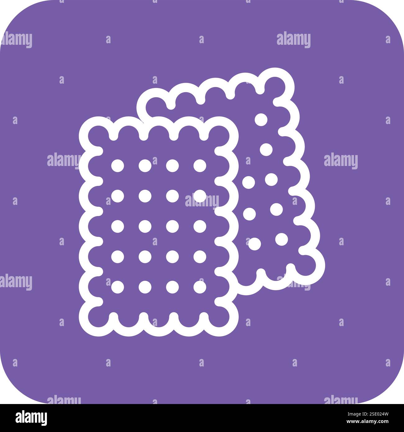 Biscuit Vector Icon Design Illustration Stock Vector