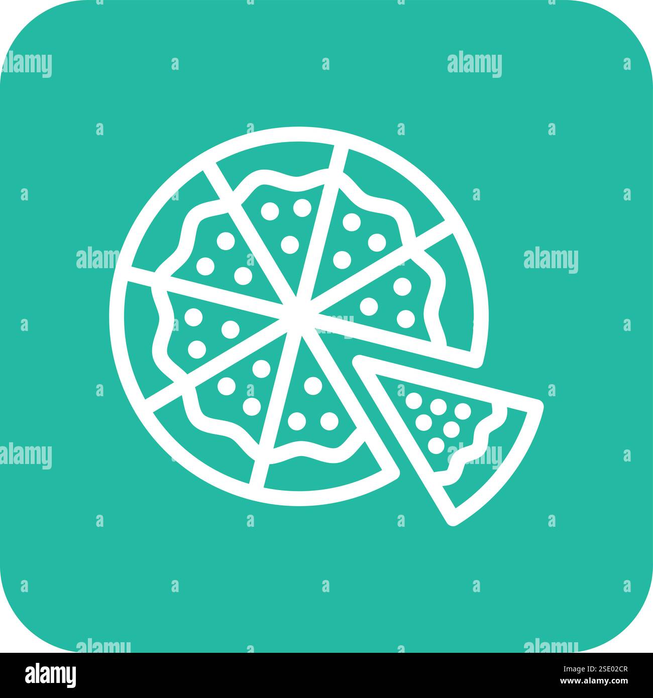 Pizza Vector Icon Design Illustration Stock Vector
