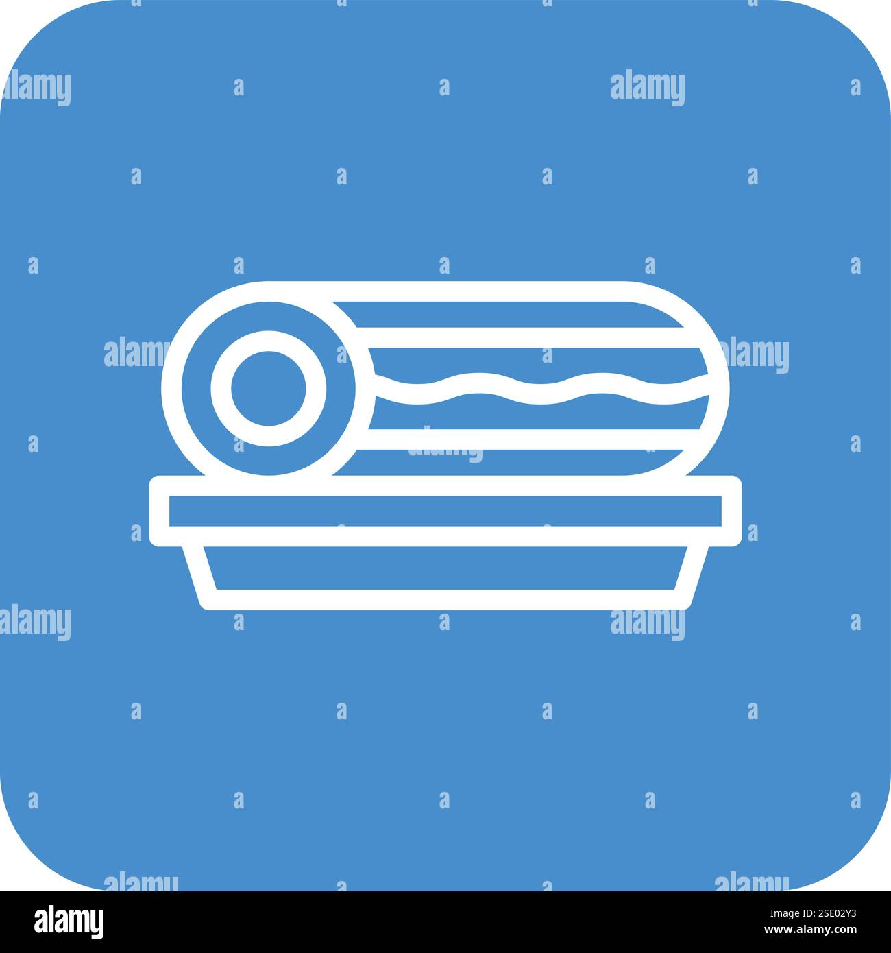 Roll cake Vector Icon Design Illustration Stock Vector