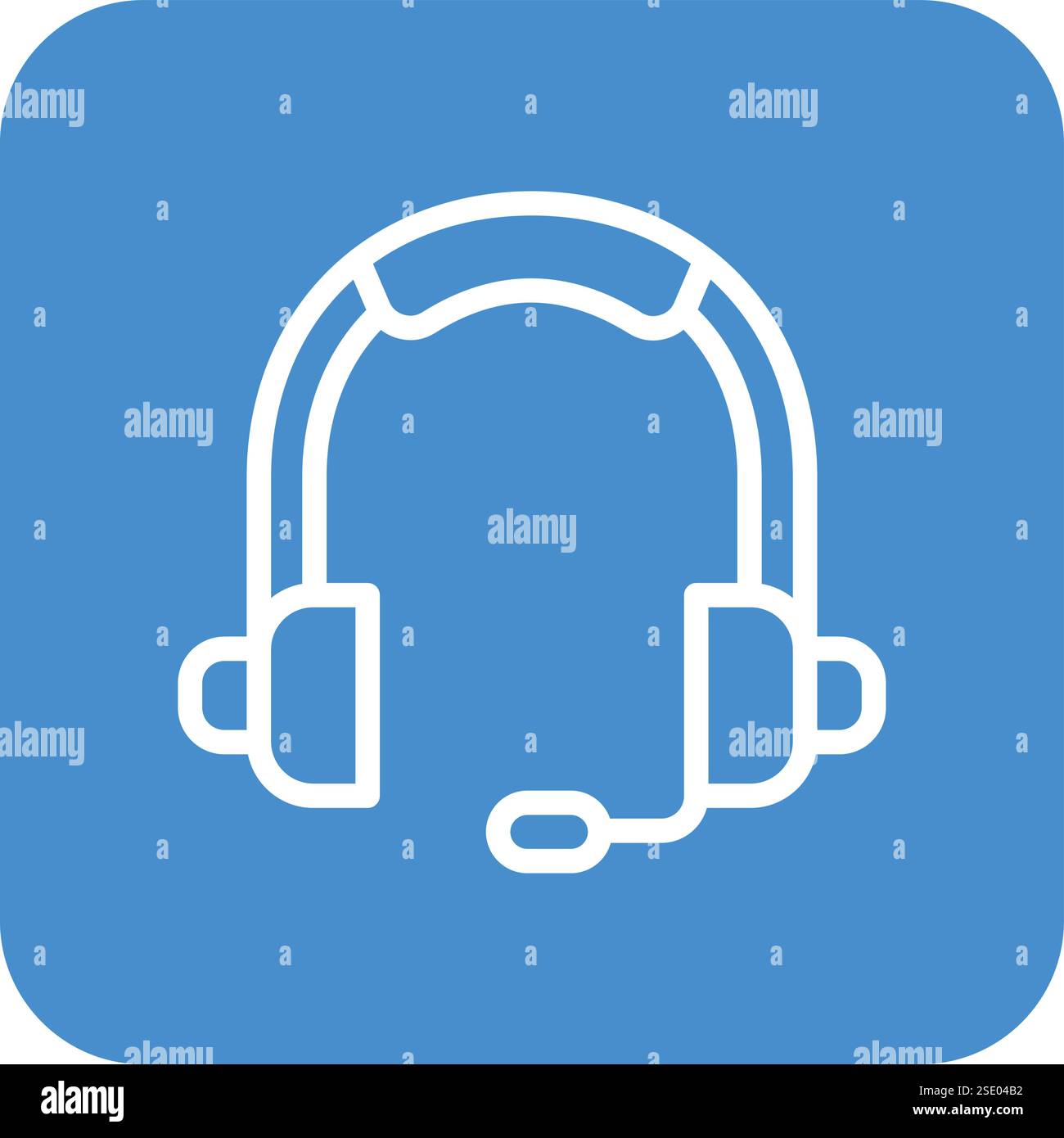 Headphone Vector Icon Design Illustration Stock Vector