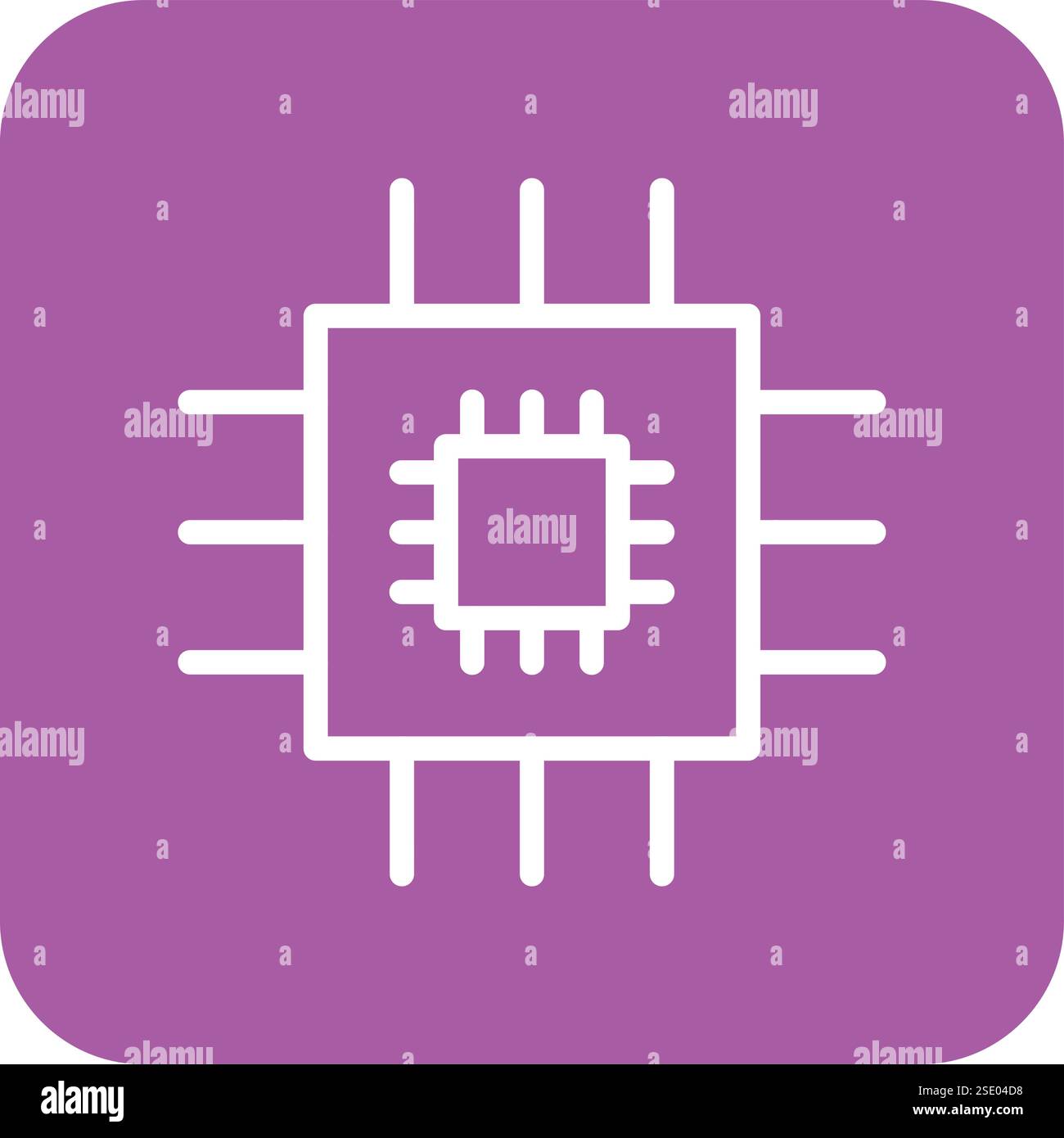 Chip Vector Icon Design Illustration Stock Vector