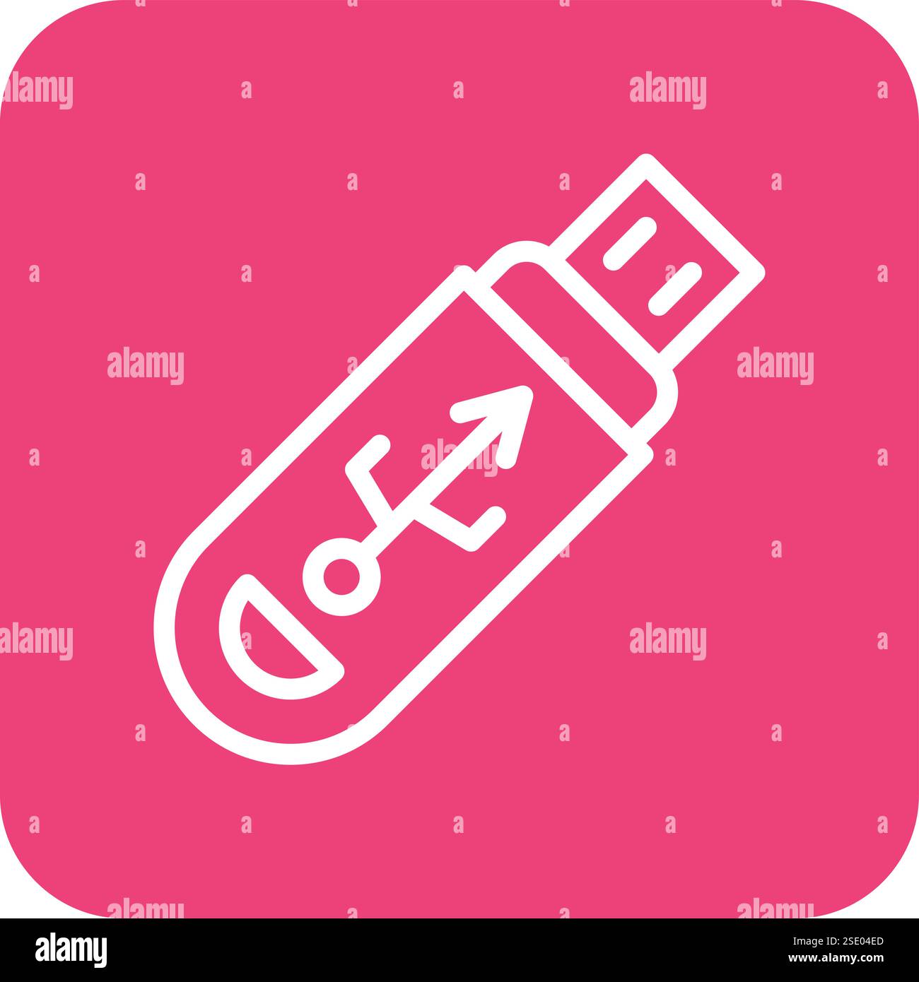 Pendrive Vector Icon Design Illustration Stock Vector