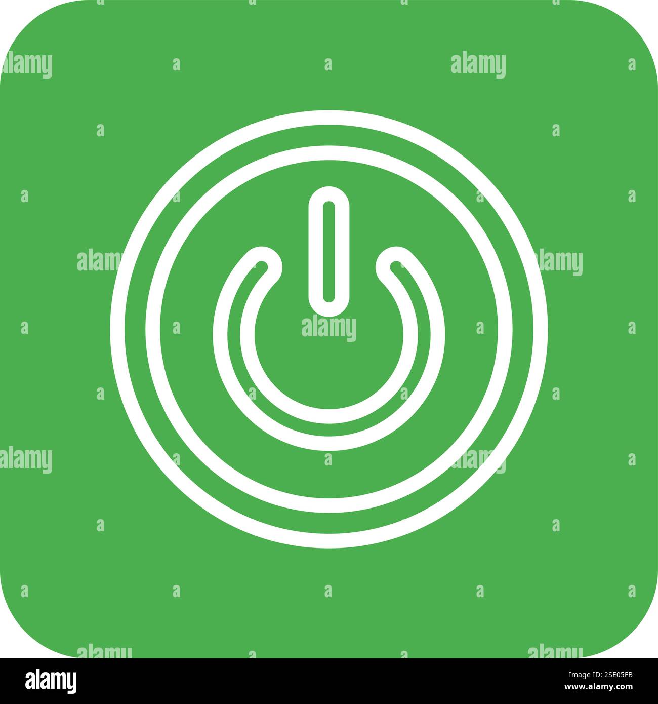 Power Button Vector Icon Design Illustration Stock Vector