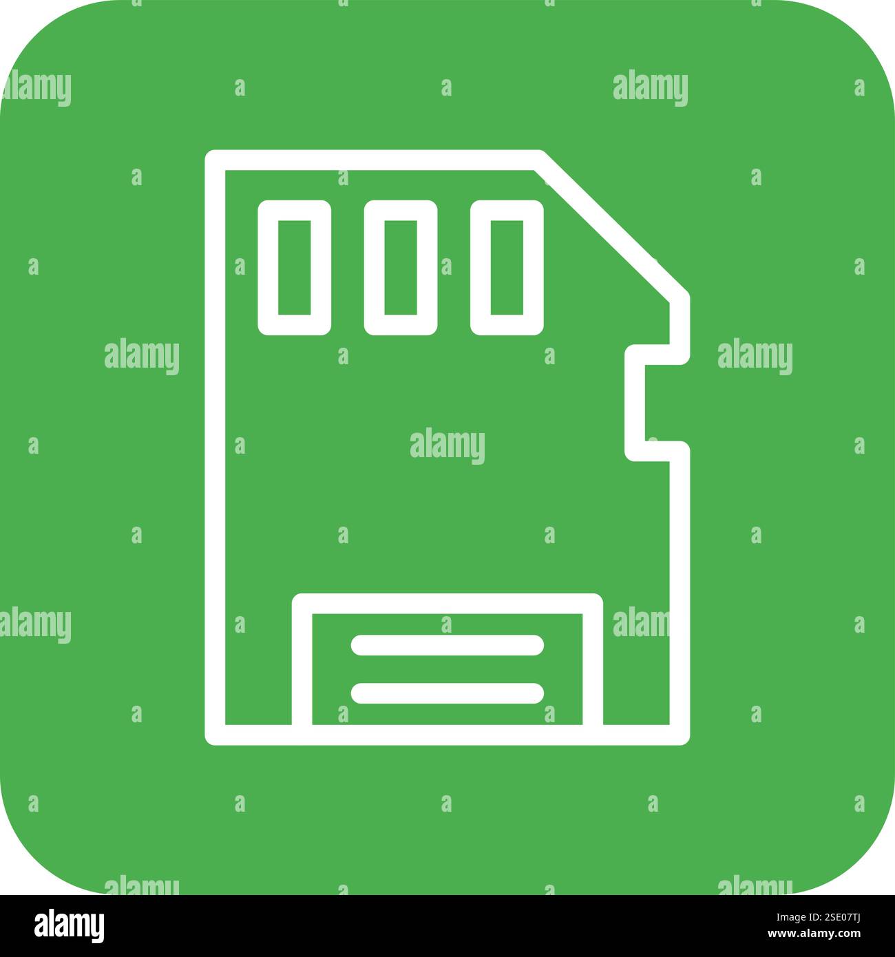 Micro Sd Vector Icon Design Illustration Stock Vector