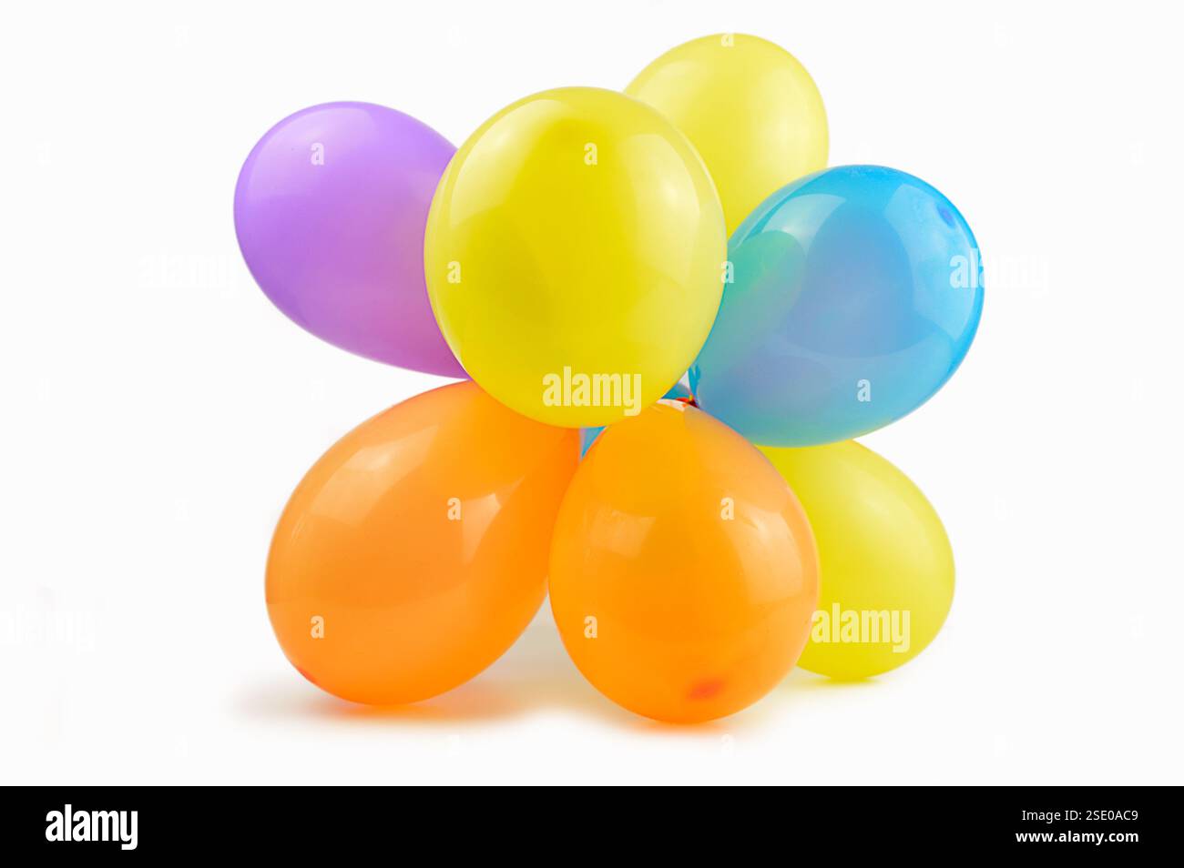 colorful balloons isolated on white background Stock Photo - Alamy