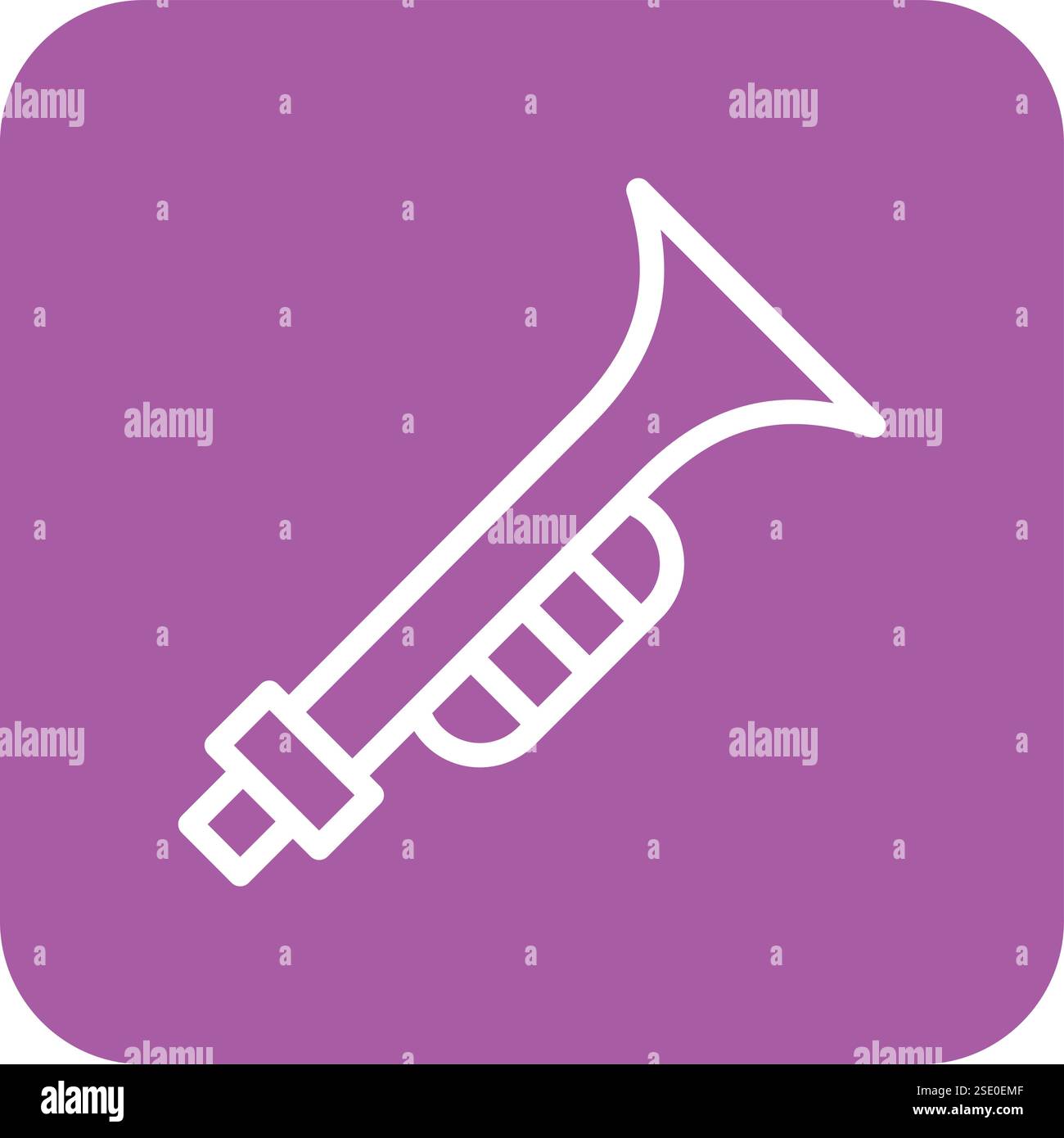 Trumpet Vector Icon Design Illustration Stock Vector Image & Art - Alamy