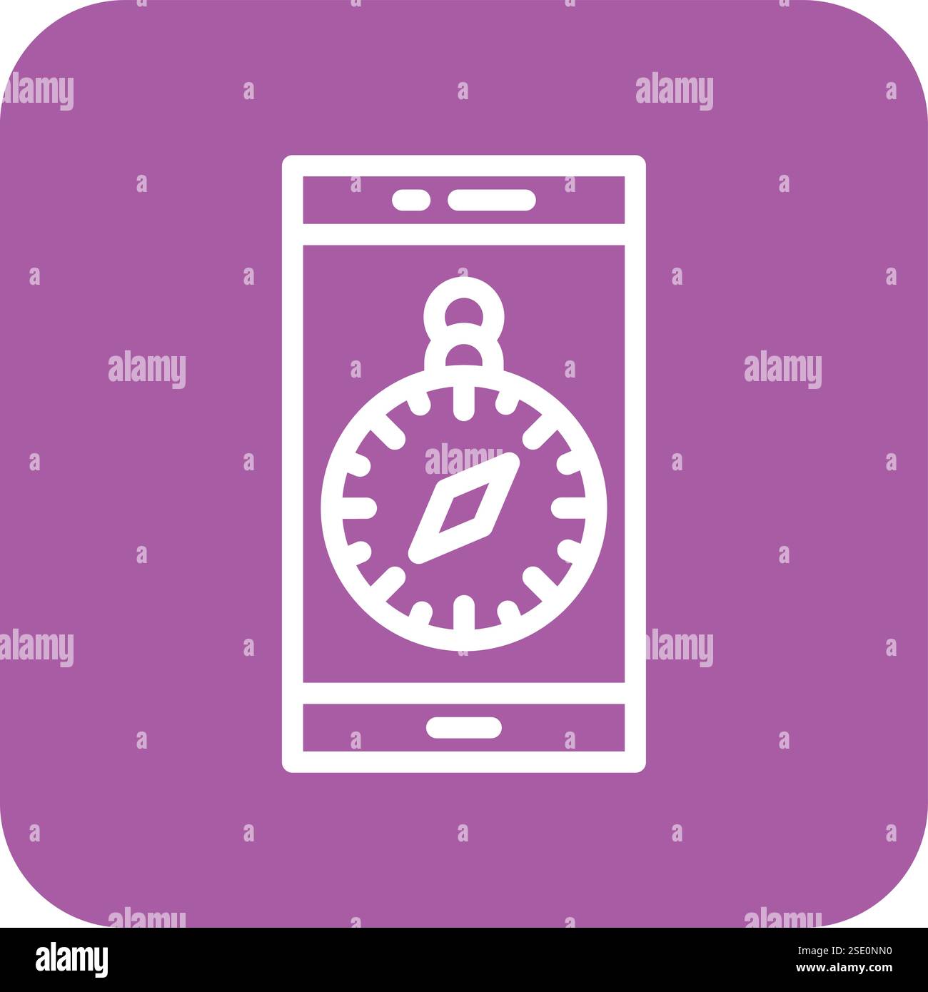 Location app Vector Icon Design Illustration Stock Vector