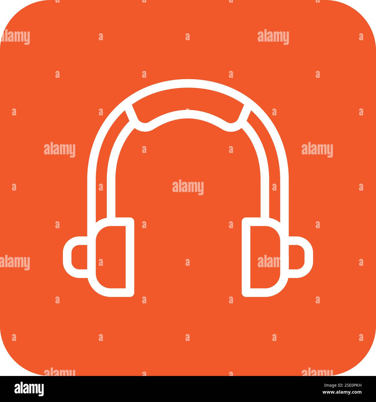 Headphone Vector Icon Design Illustration Stock Vector