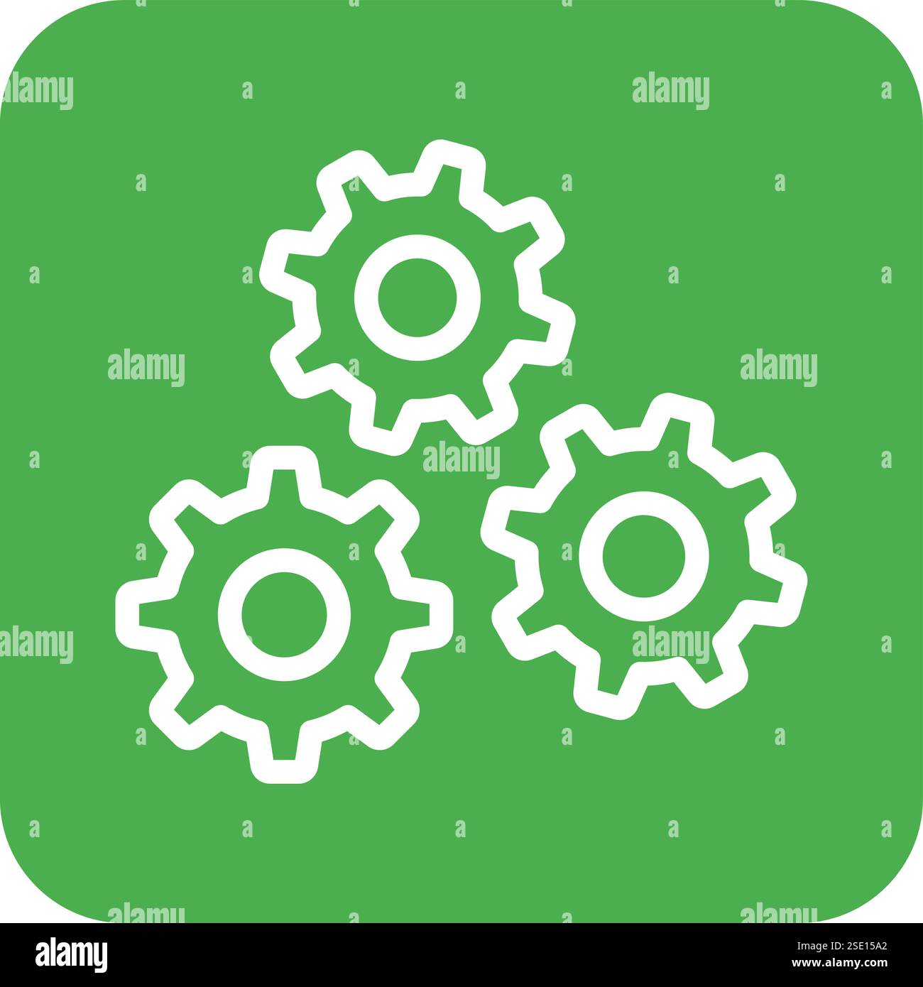 Gears Vector Icon Design Illustration Stock Vector