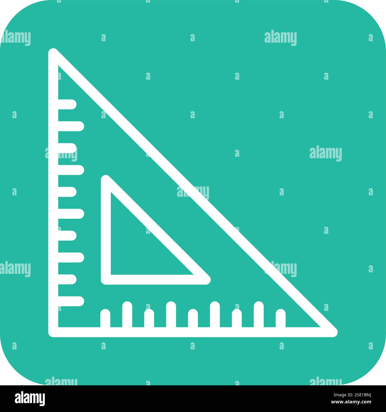 Set Square Vector Icon Design Illustration Stock Vector