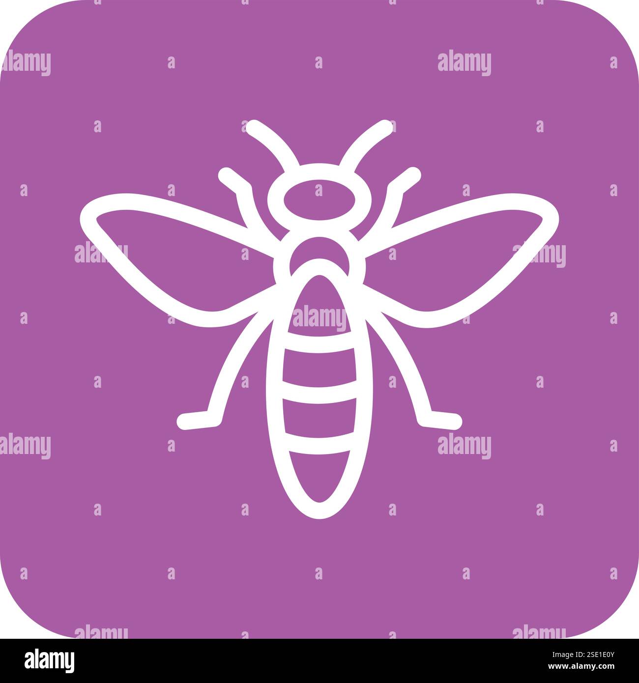 Bee Vector Icon Design Illustration Stock Vector