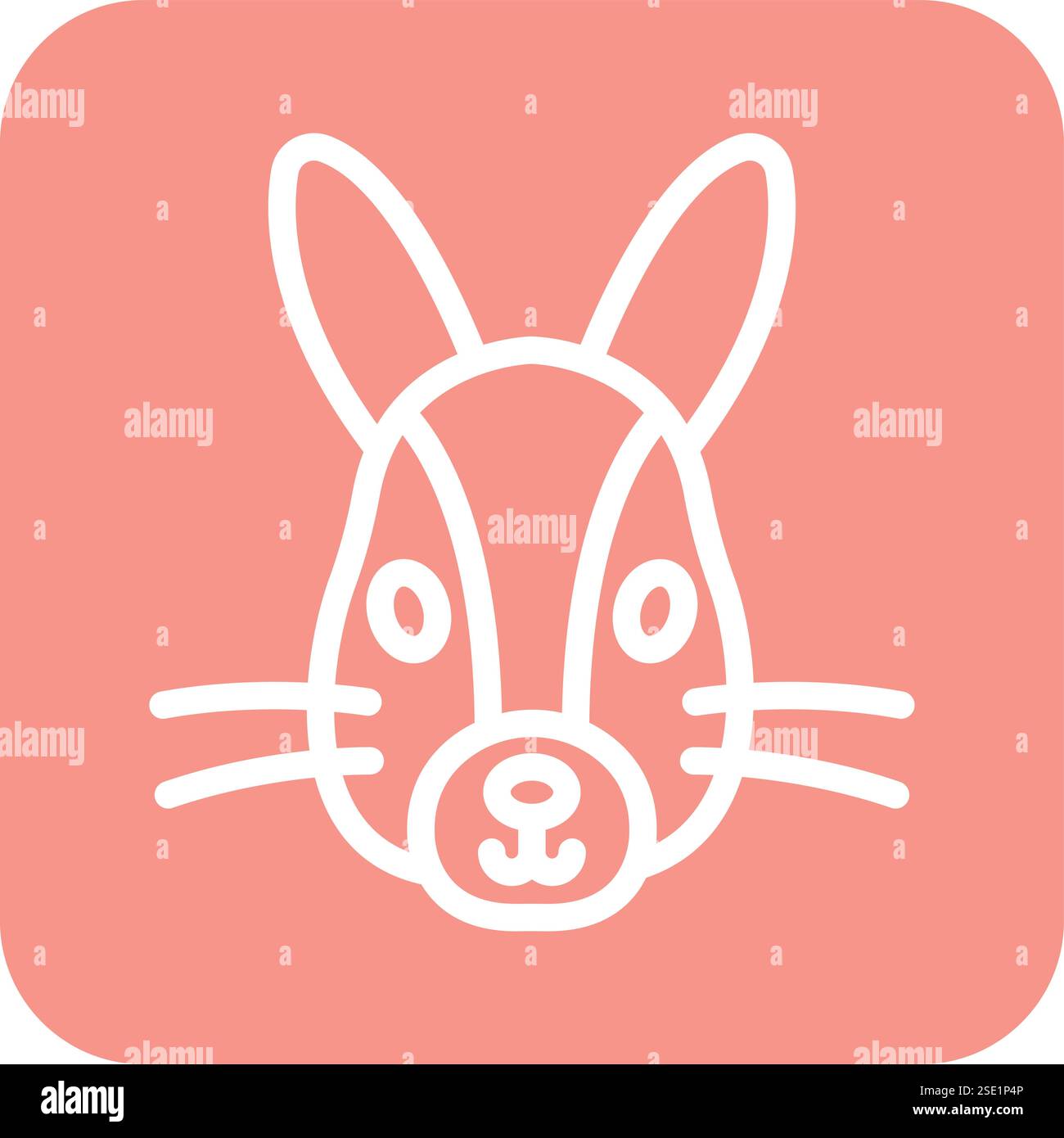 Bunny Vector Icon Design Illustration Stock Vector