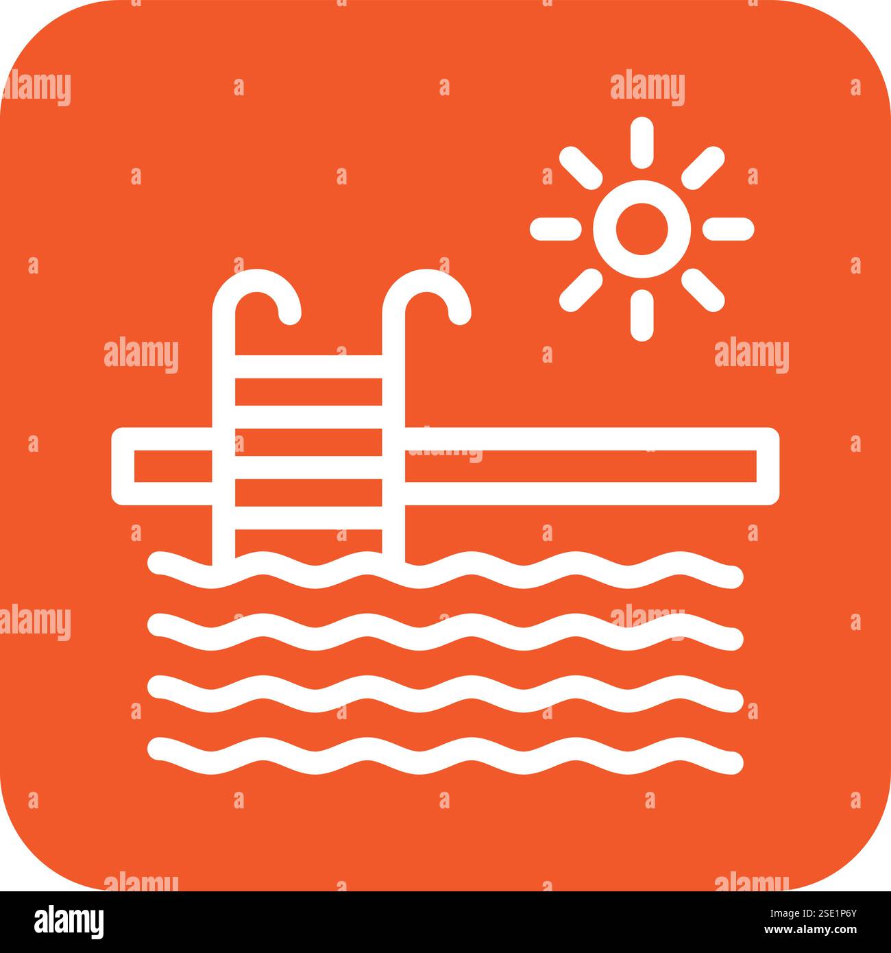 Swimming pool Vector Icon Design Illustration Stock Vector Image & Art ...