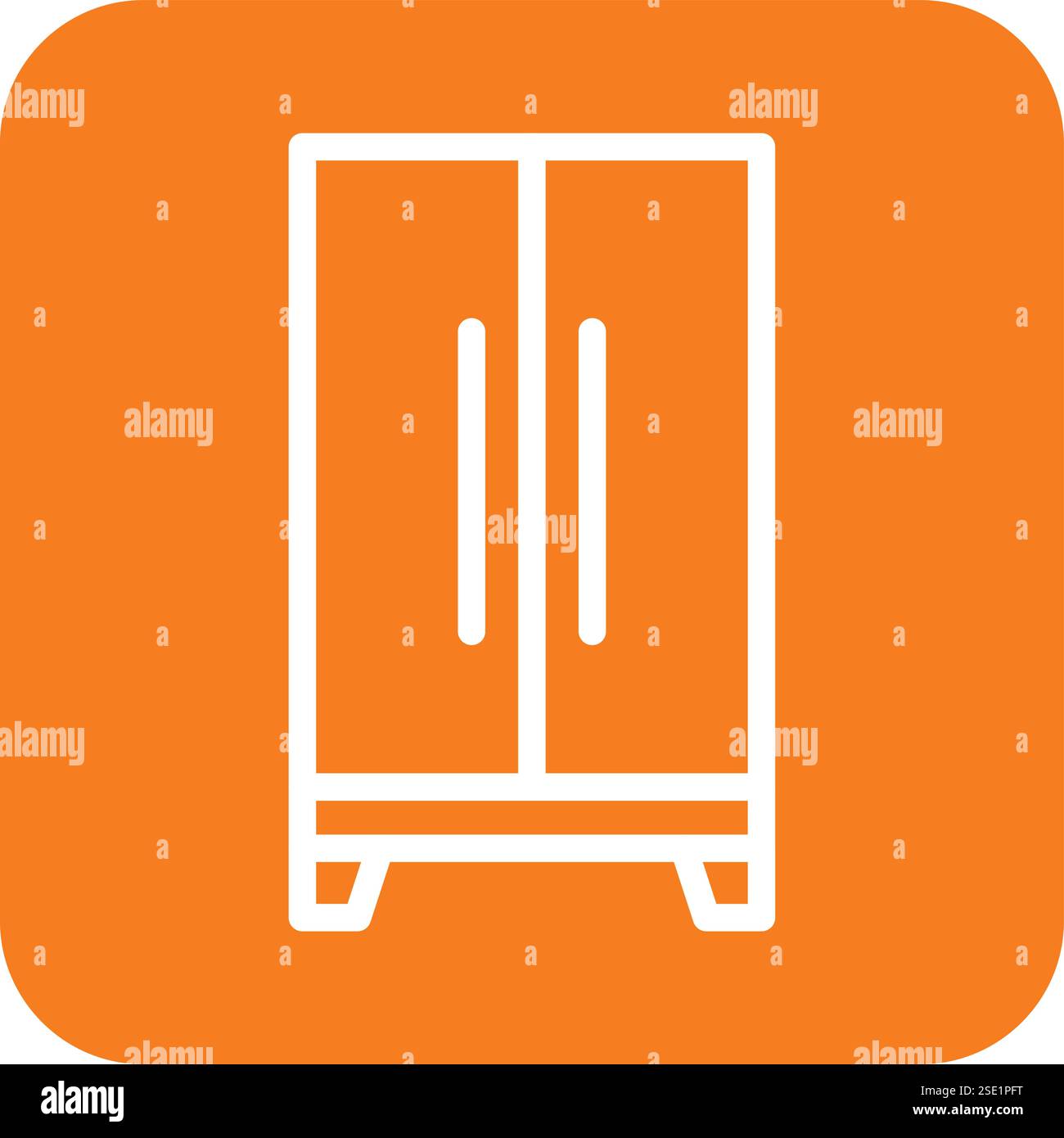 Fridge Vector Icon Design Illustration Stock Vector
