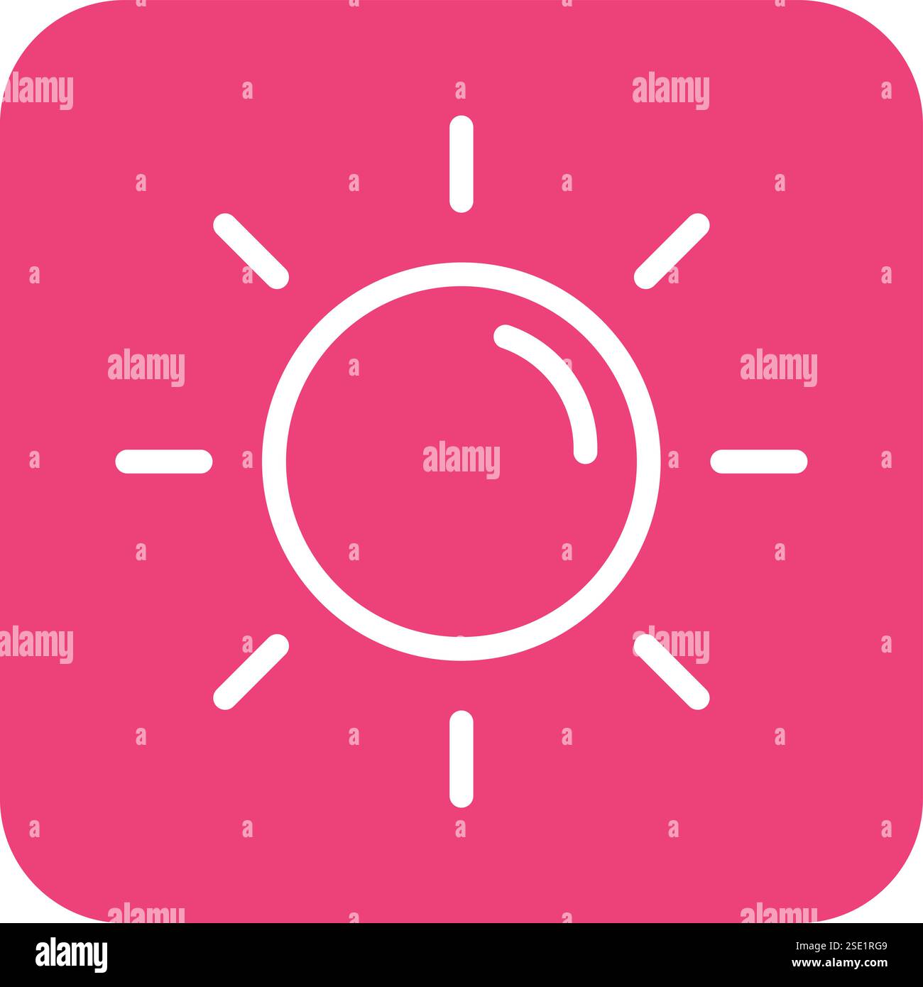 Sun Vector Icon Design Illustration Stock Vector