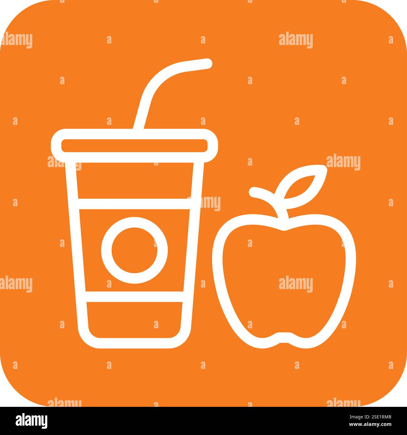 Milkshake outline icon hi-res stock photography and images - Alamy