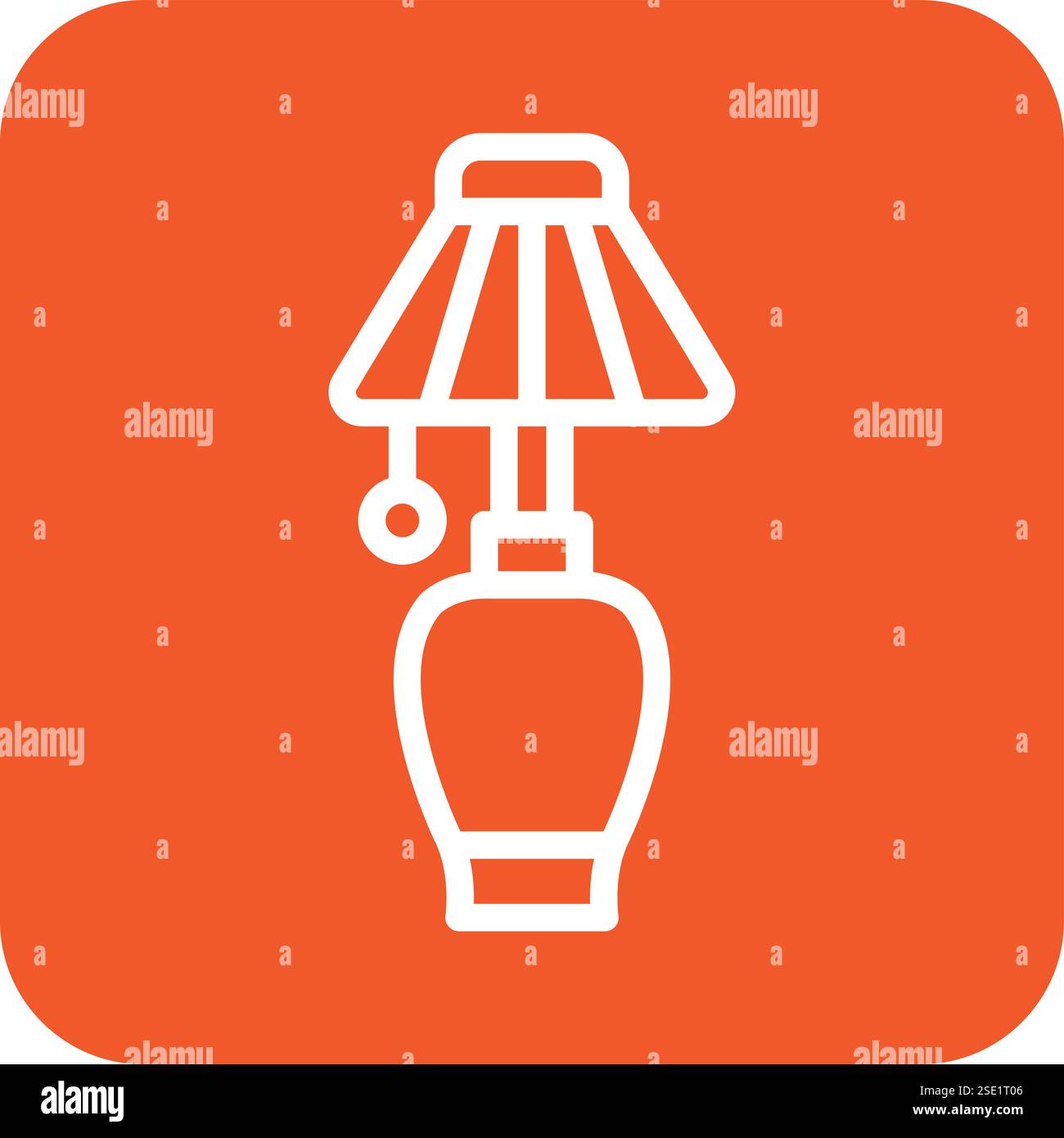 Table lamp Vector Icon Design Illustration Stock Vector