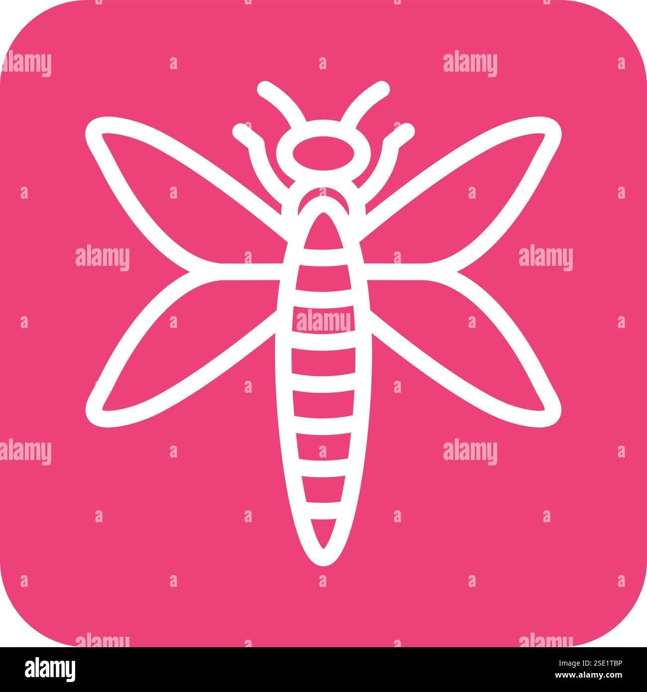 Dragonfly Vector Icon Design Illustration Stock Vector