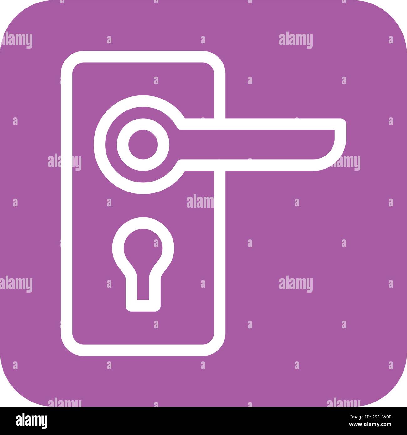 Door handle Vector Icon Design Illustration Stock Vector Image & Art ...