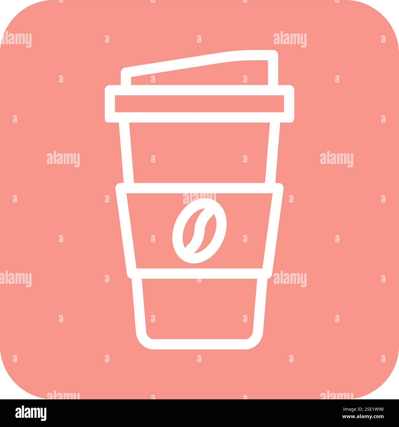Coffee cup Vector Icon Design Illustration Stock Vector