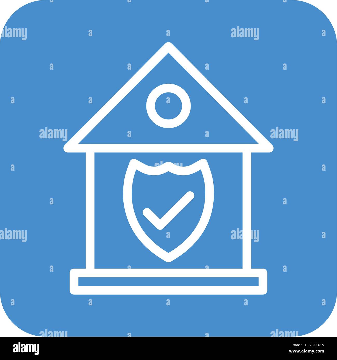 Home insurance Vector Icon Design Illustration Stock Vector