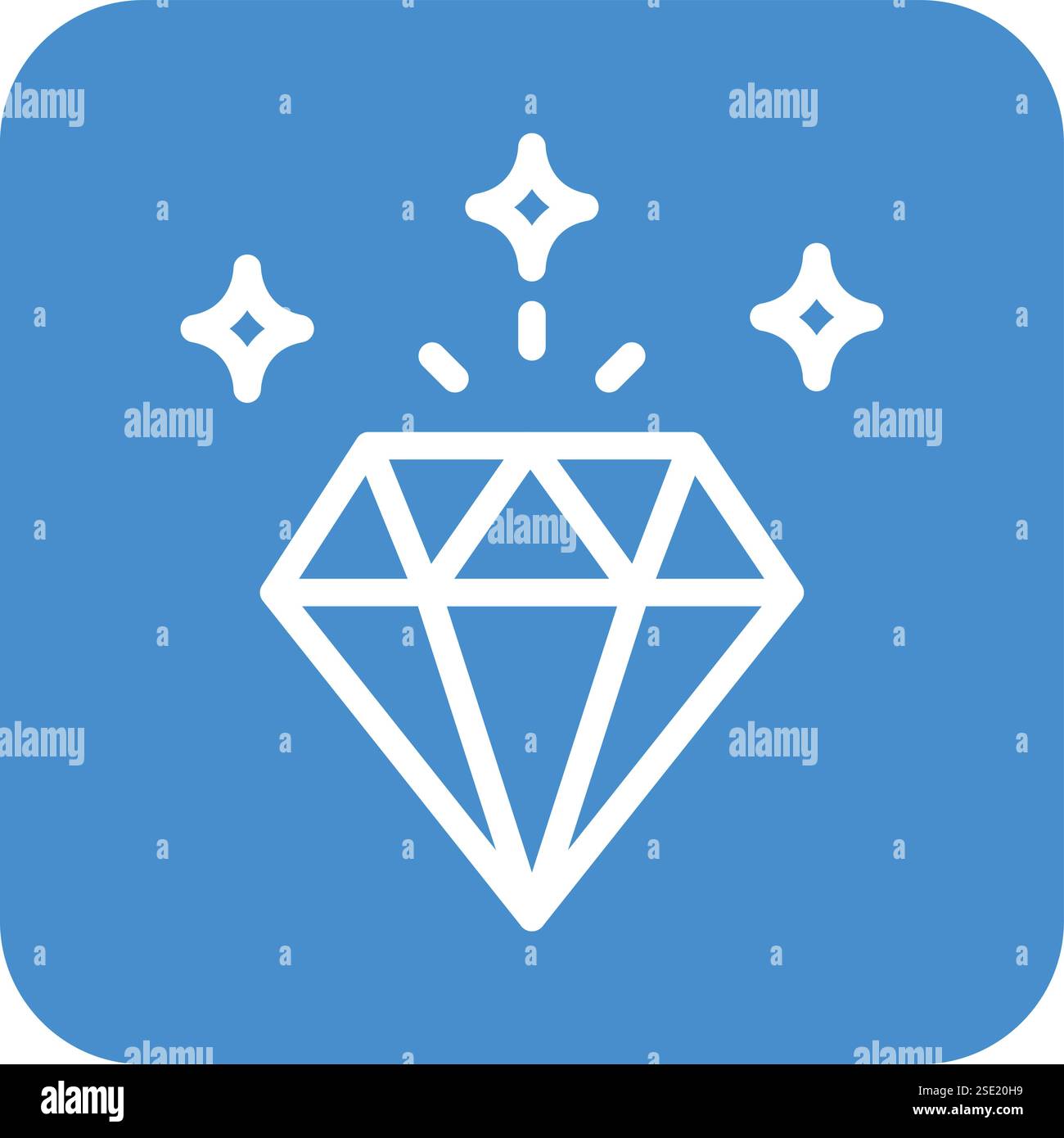 Diamond Vector Icon Design Illustration Stock Vector