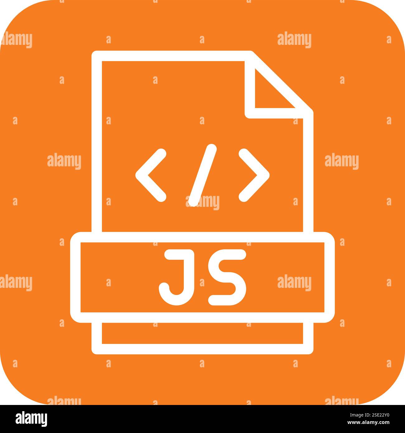 Javascript Vector Icon Design Illustration Stock Vector