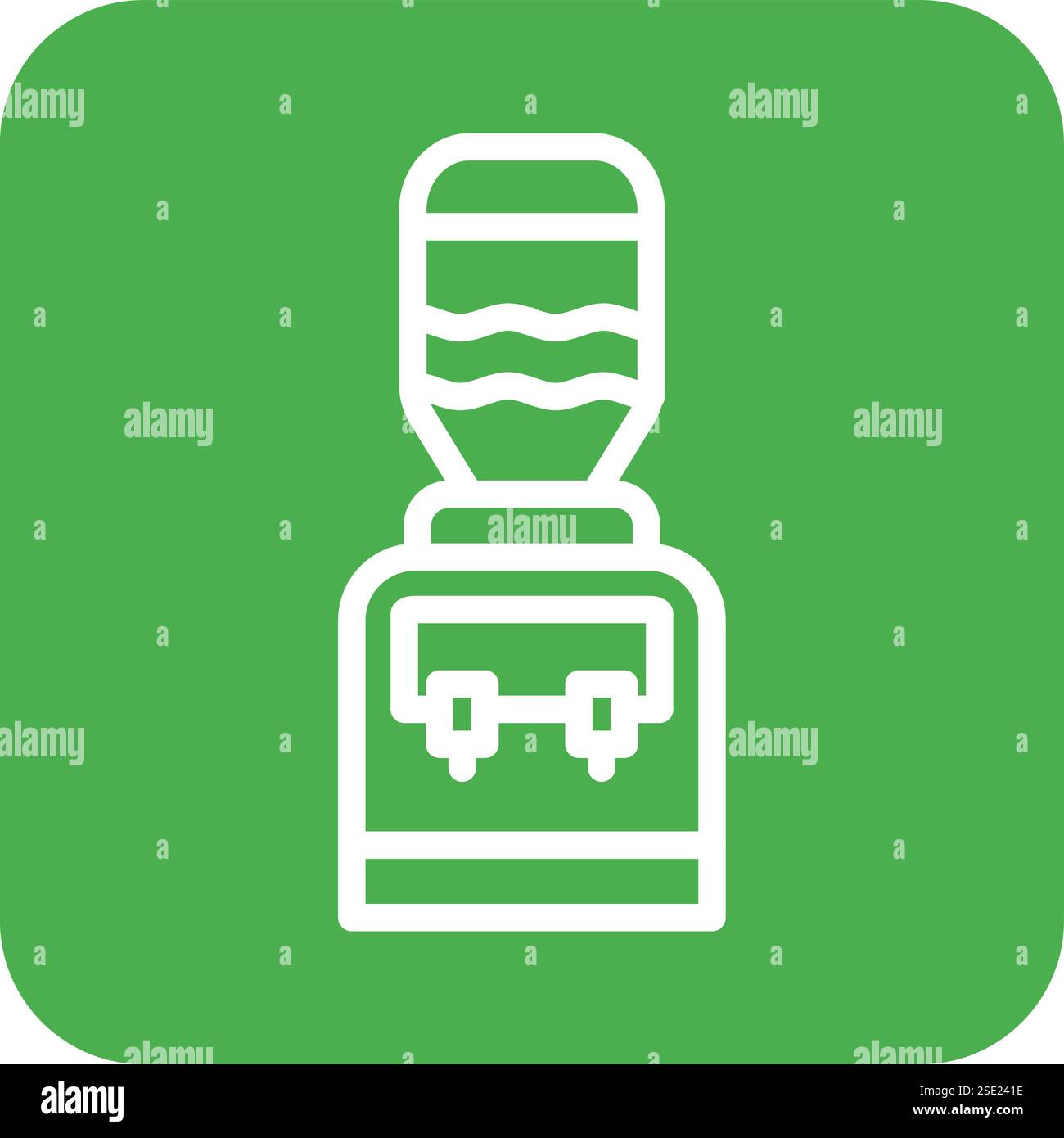 Water Dispenser Vector Icon Design Illustration Stock Vector