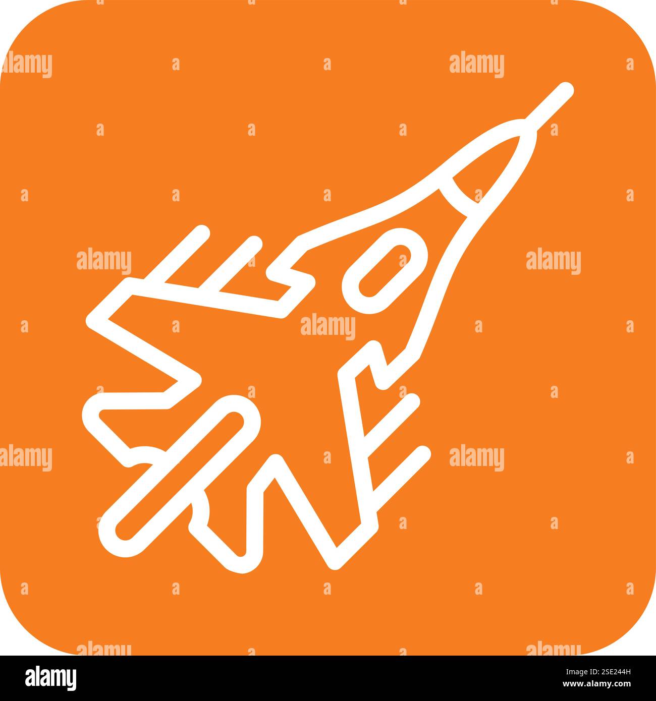 Jet Vector Icon Design Illustration Stock Vector