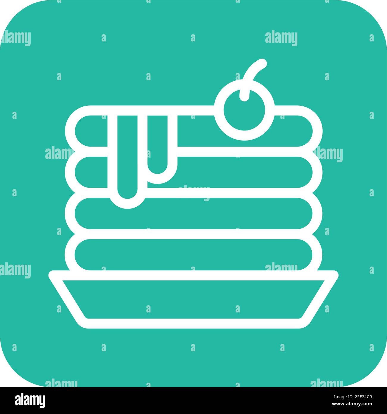 Pancake Vector Icon Design Illustration Stock Vector