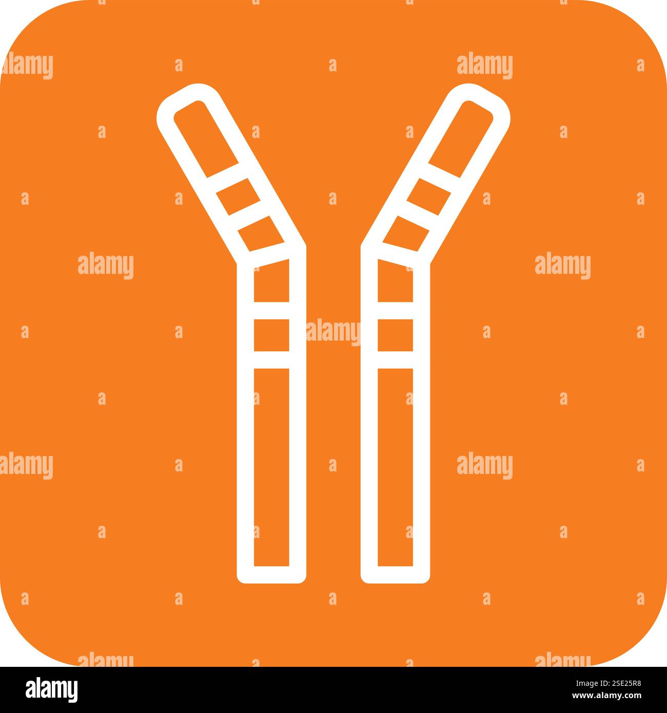 Straws Vector Icon Design Illustration Stock Vector