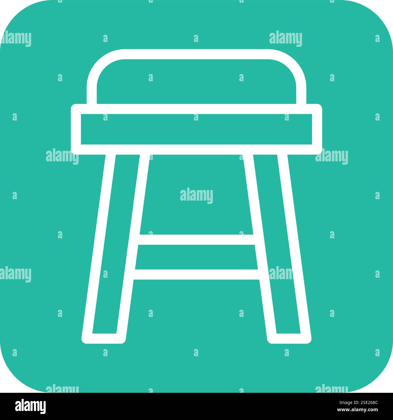 Stool Vector Icon Design Illustration Stock Vector