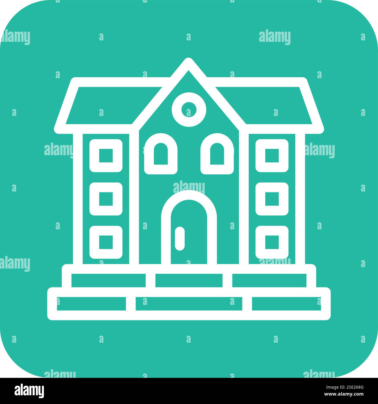 Mansion Vector Icon Design Illustration Stock Vector