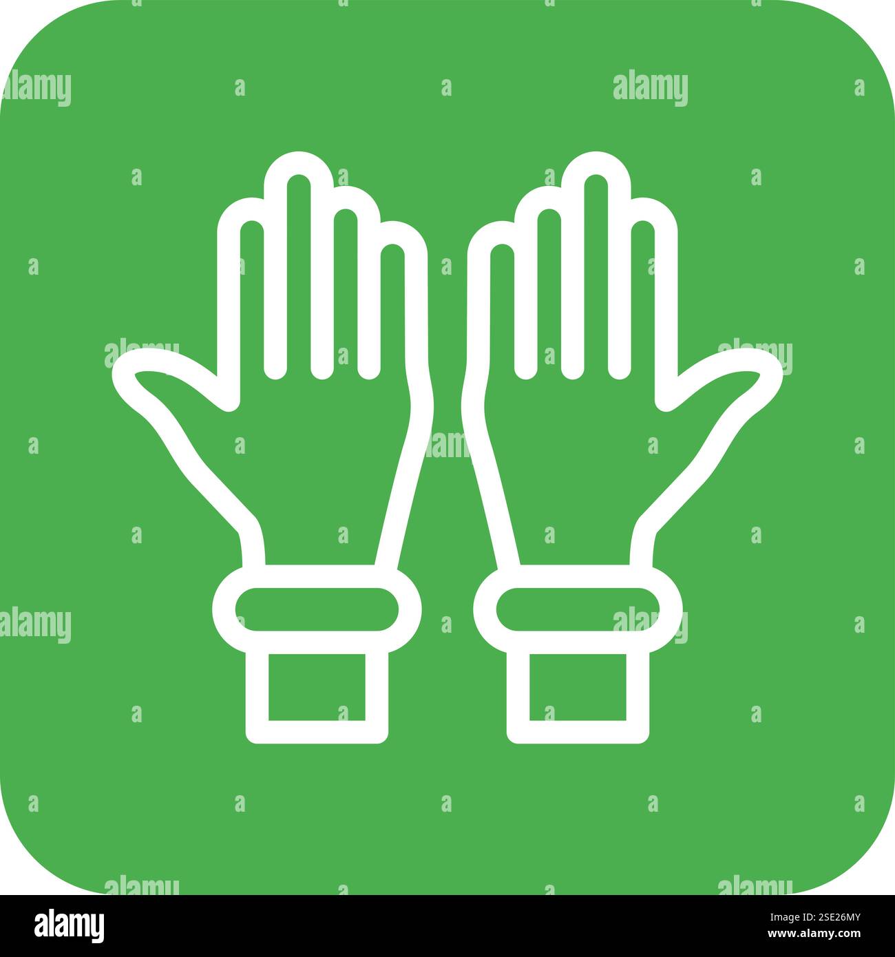 Plastic gloves Vector Icon Design Illustration Stock Vector