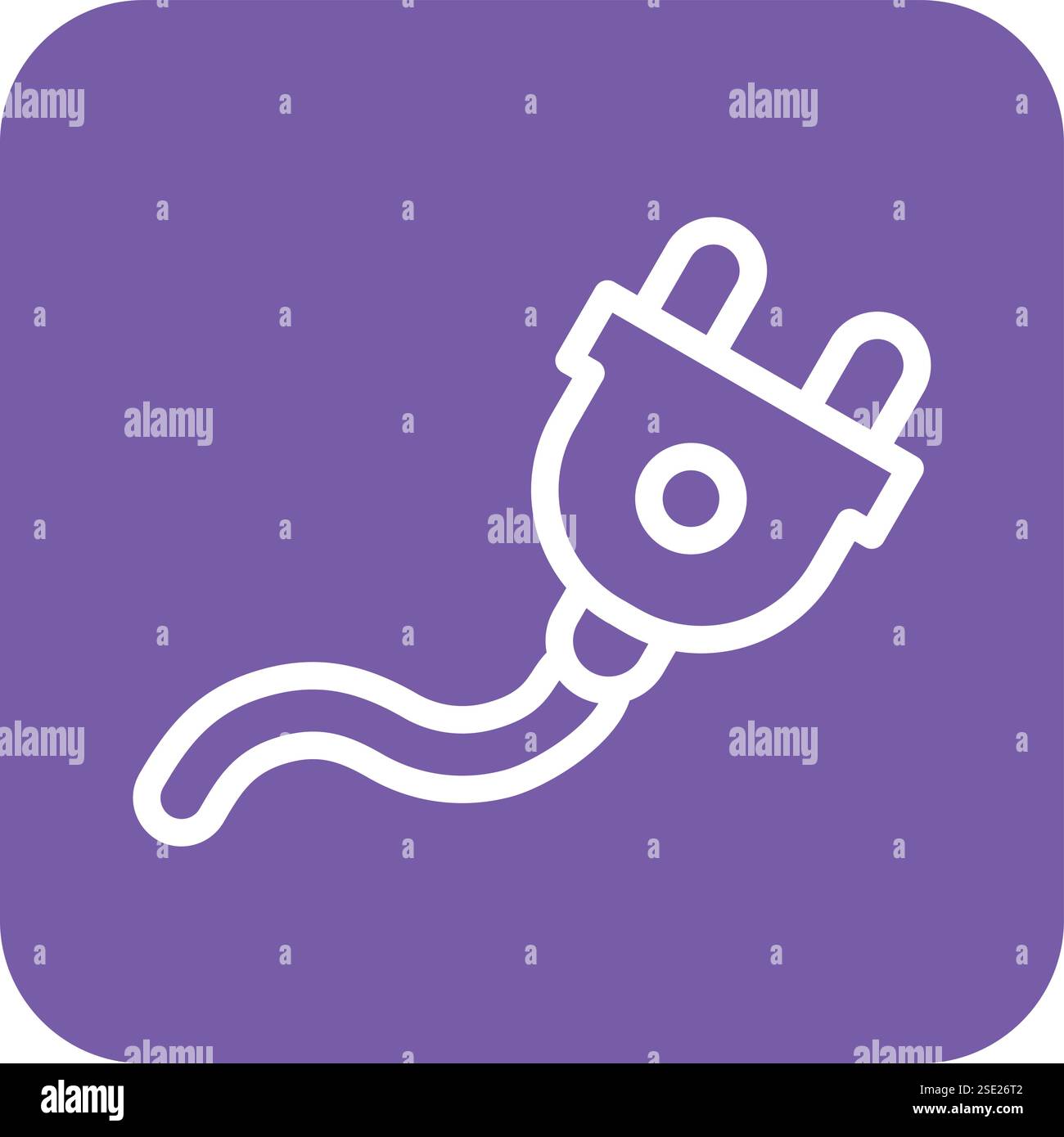 Plug Vector Icon Design Illustration Stock Vector