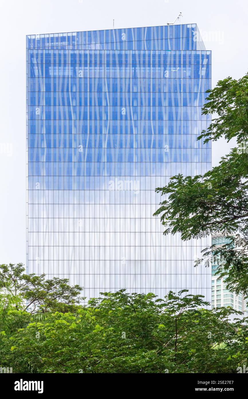 Zuellig Building rising above the skyline in Makati City, Philippines ...