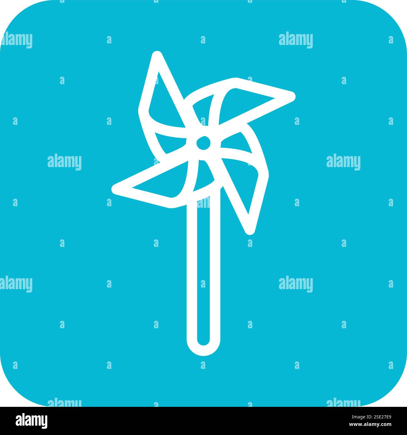 Pinwheel Vector Icon Design Illustration Stock Vector