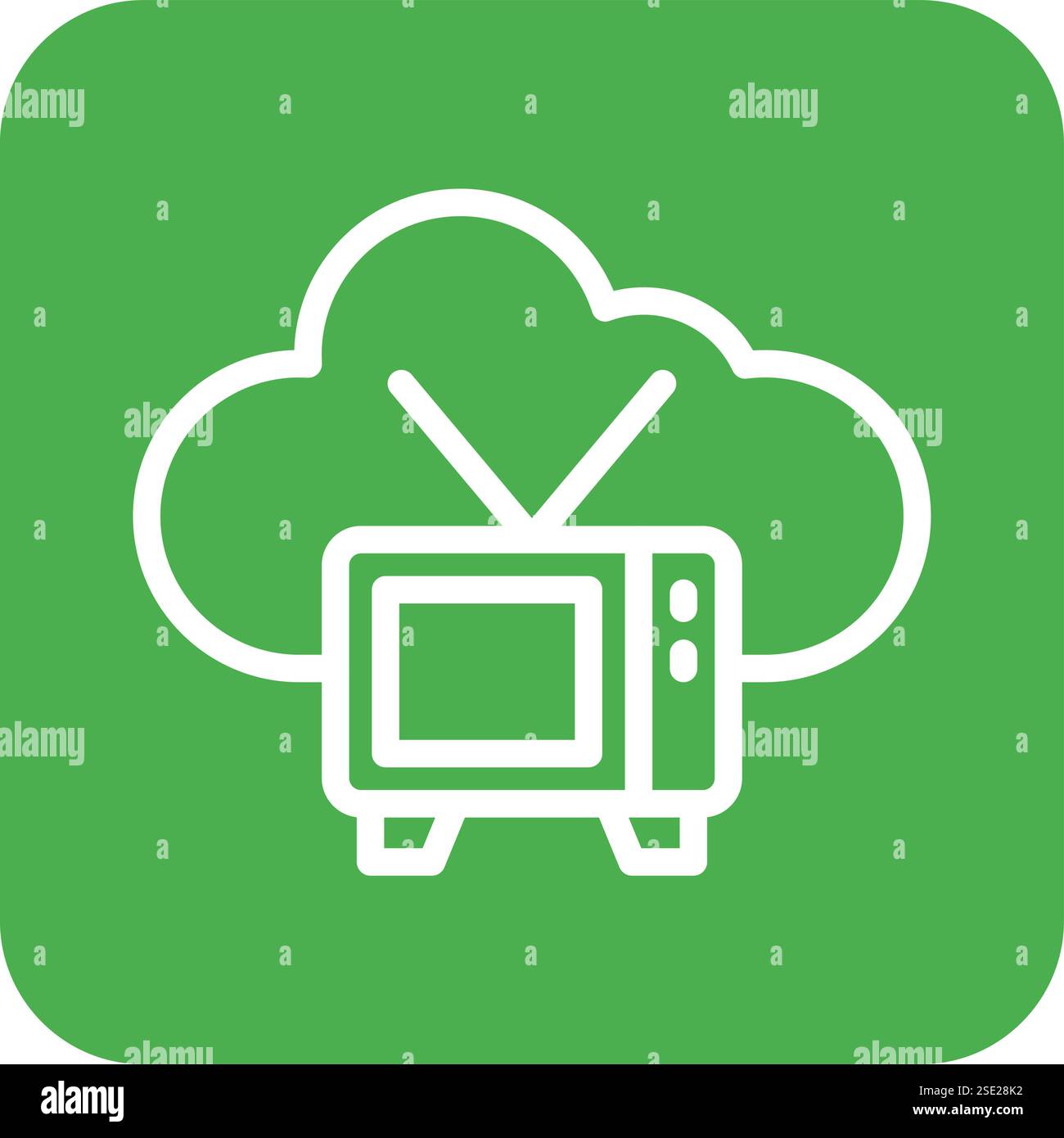 Tv Vector Icon Design Illustration Stock Vector
