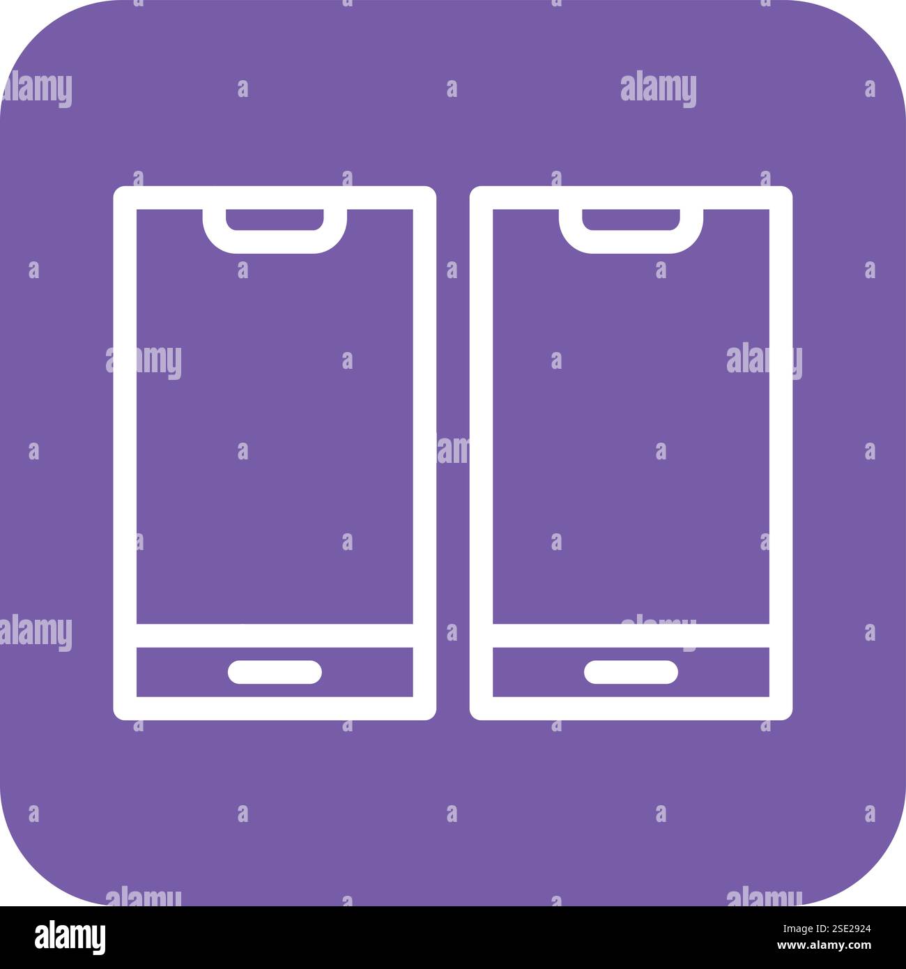 Mobile phones Vector Icon Design Illustration Stock Vector