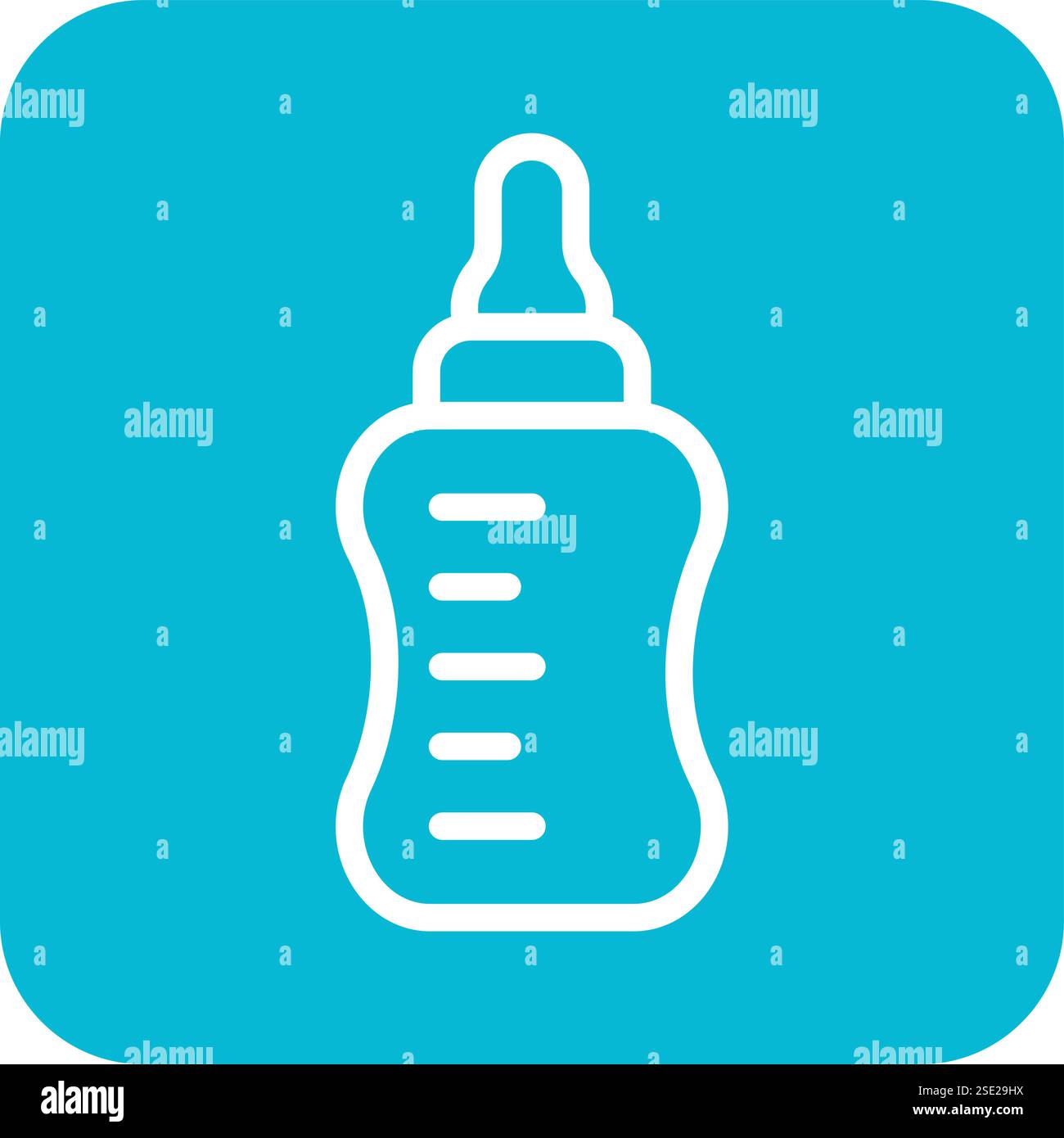 Baby bottle Vector Icon Design Illustration Stock Vector Image & Art ...
